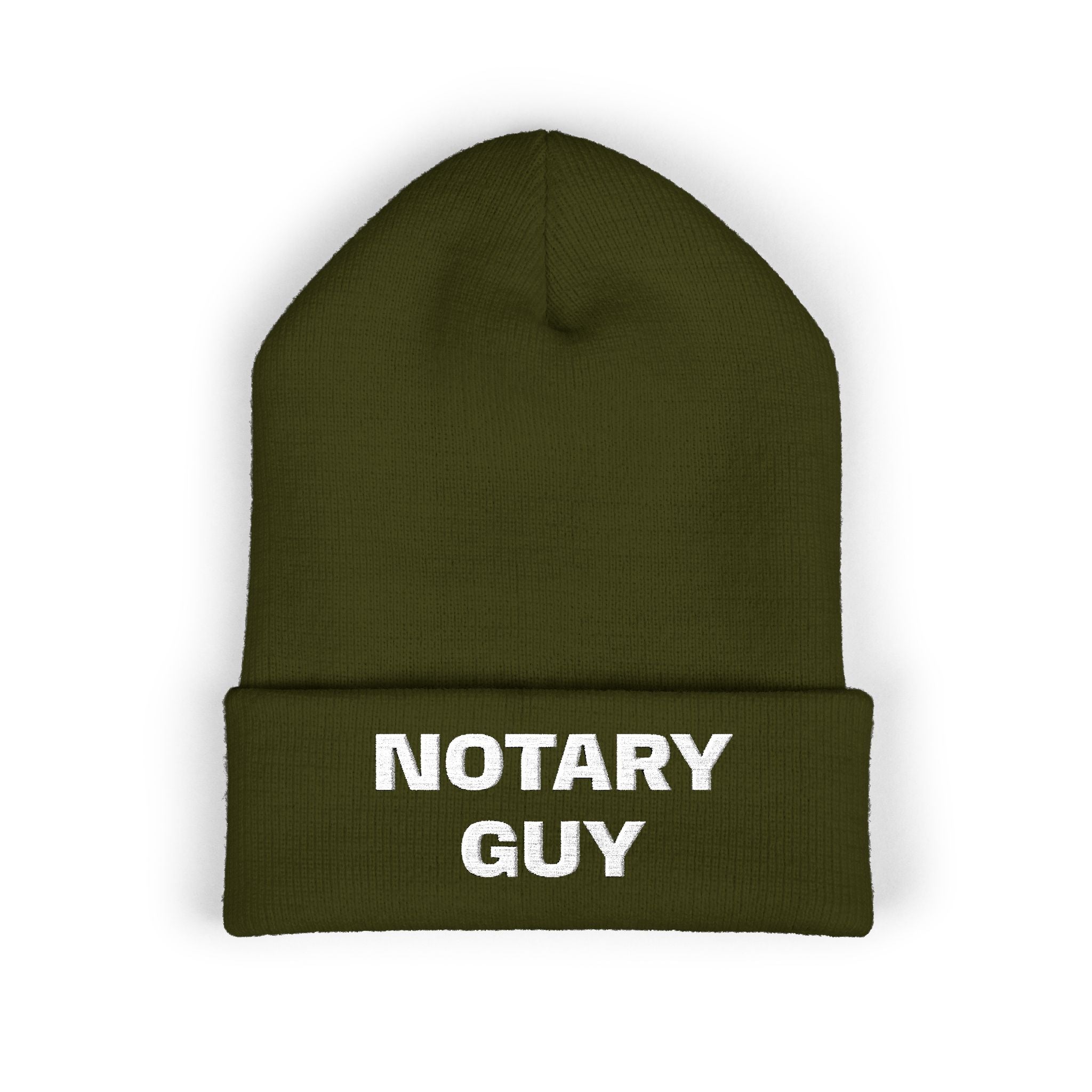 Notary Guy Embroidered Cuffed Beanie | Men's Notary Public Winter Hat