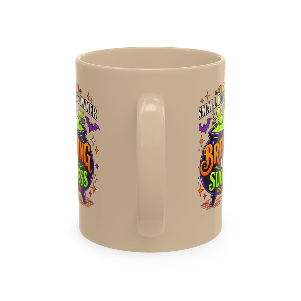 Brewing Up Success Mug | Small Business Owner Halloween Ceramic Coffee Cup