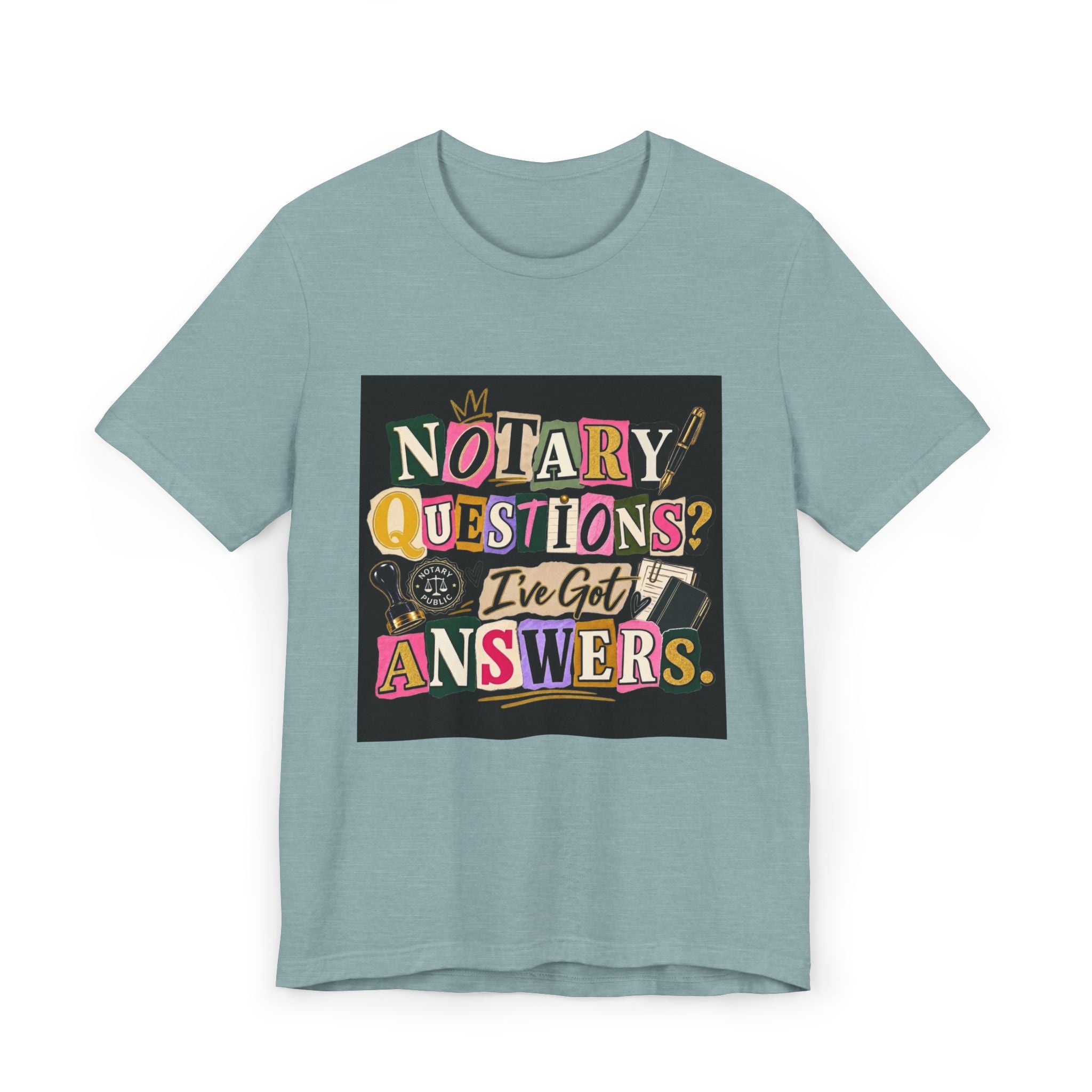Peace, Love & Notarizations T-Shirt | Retro Notary Public Tee | Gift for Mobile Notaries & Loan Signing Agents