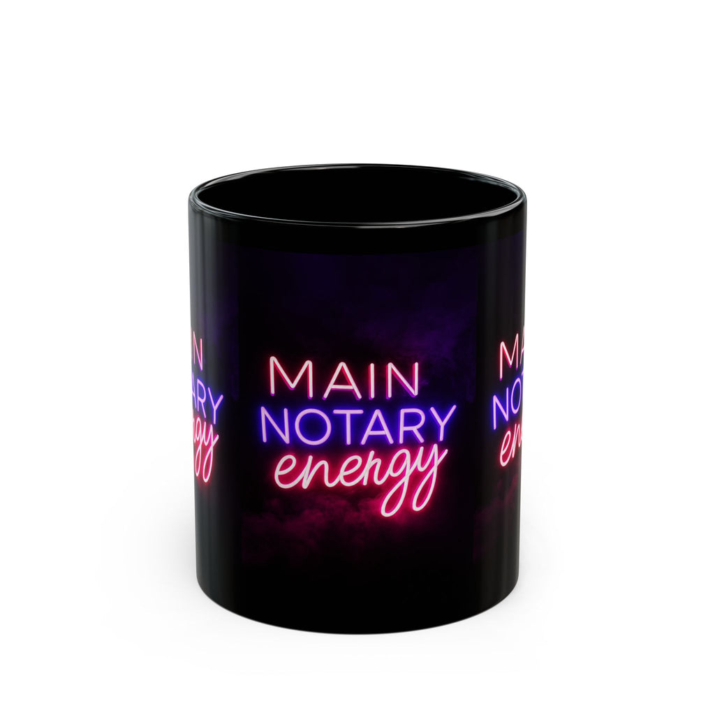 Main Notary Energy Neon Coffee Mug 💜💖☕
