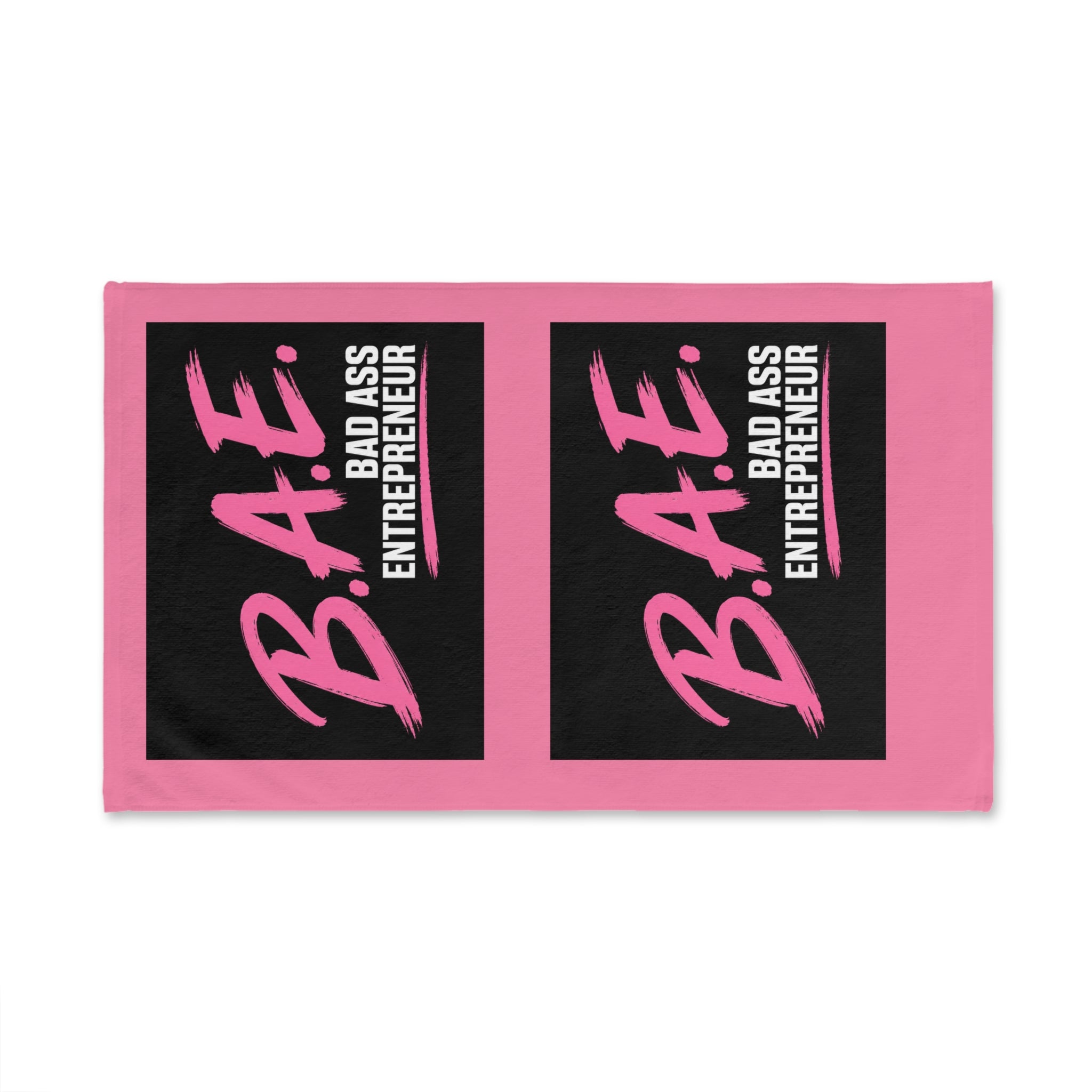 B.A.E. Bad Ass Entrepreneur Hand Towel | Bold Pink Business Owner Gift