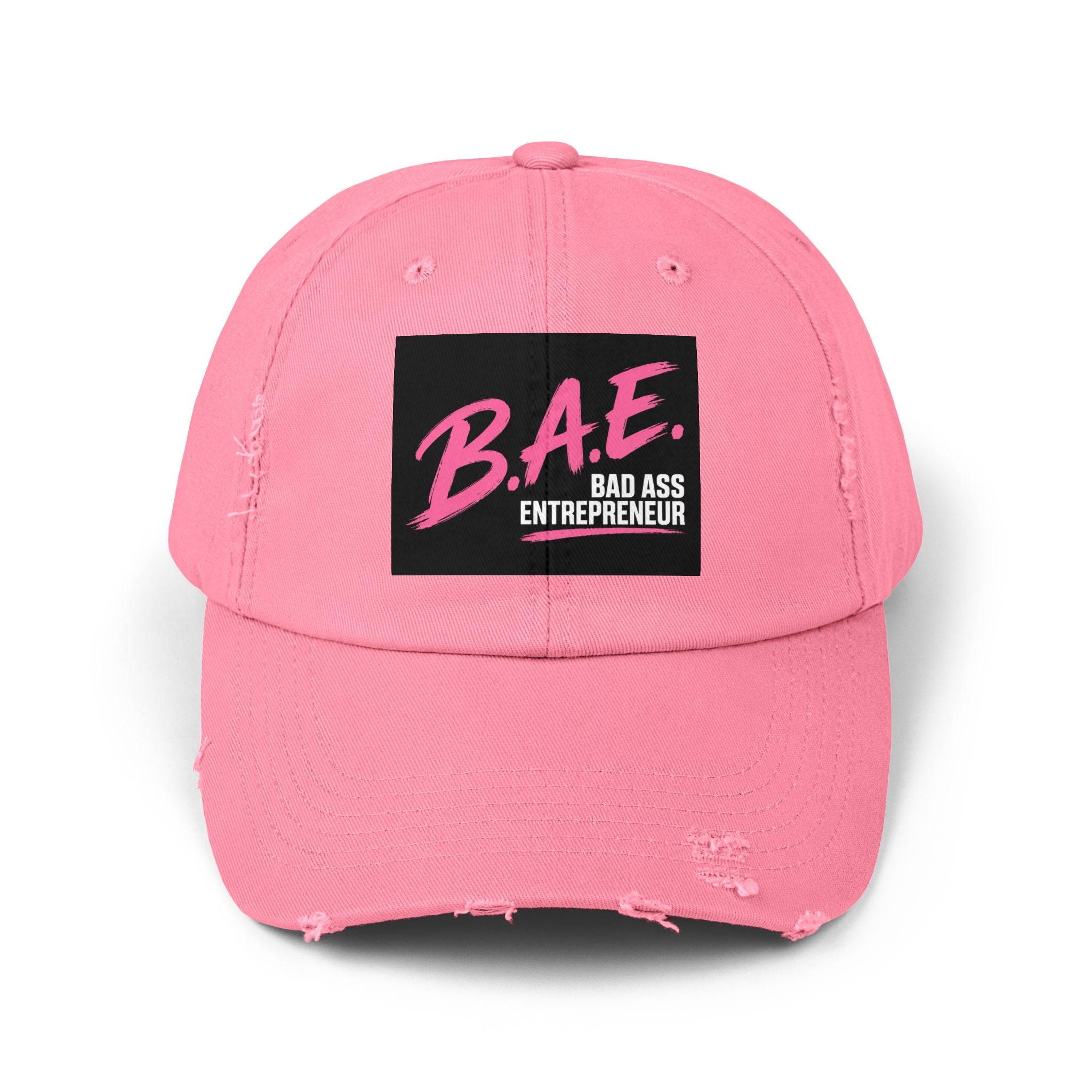 B.A.E. Bad Ass Entrepreneur Distressed Cap | Vintage Business Owner Hat