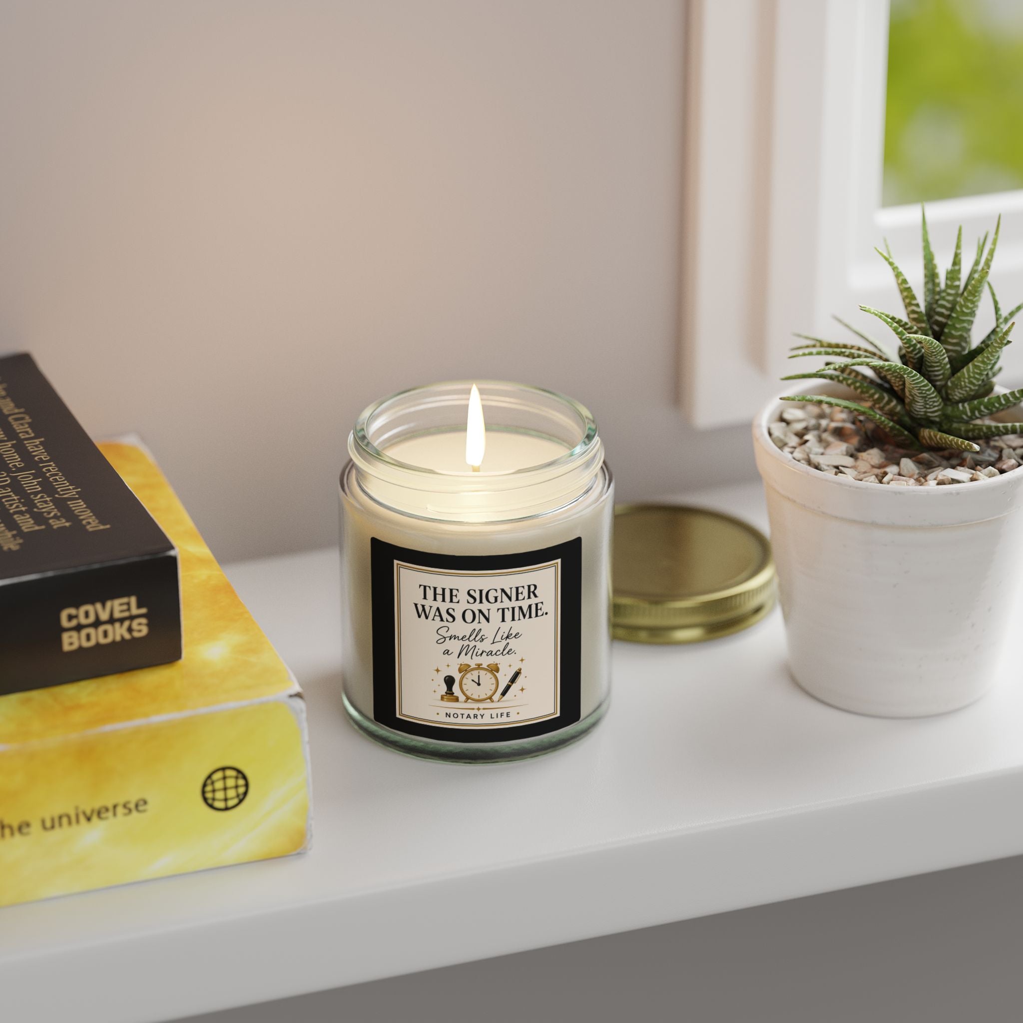 The Signer Was On Time. Smells Like a Miracle. | Notary Life Scented Candle (4oz & 9oz)