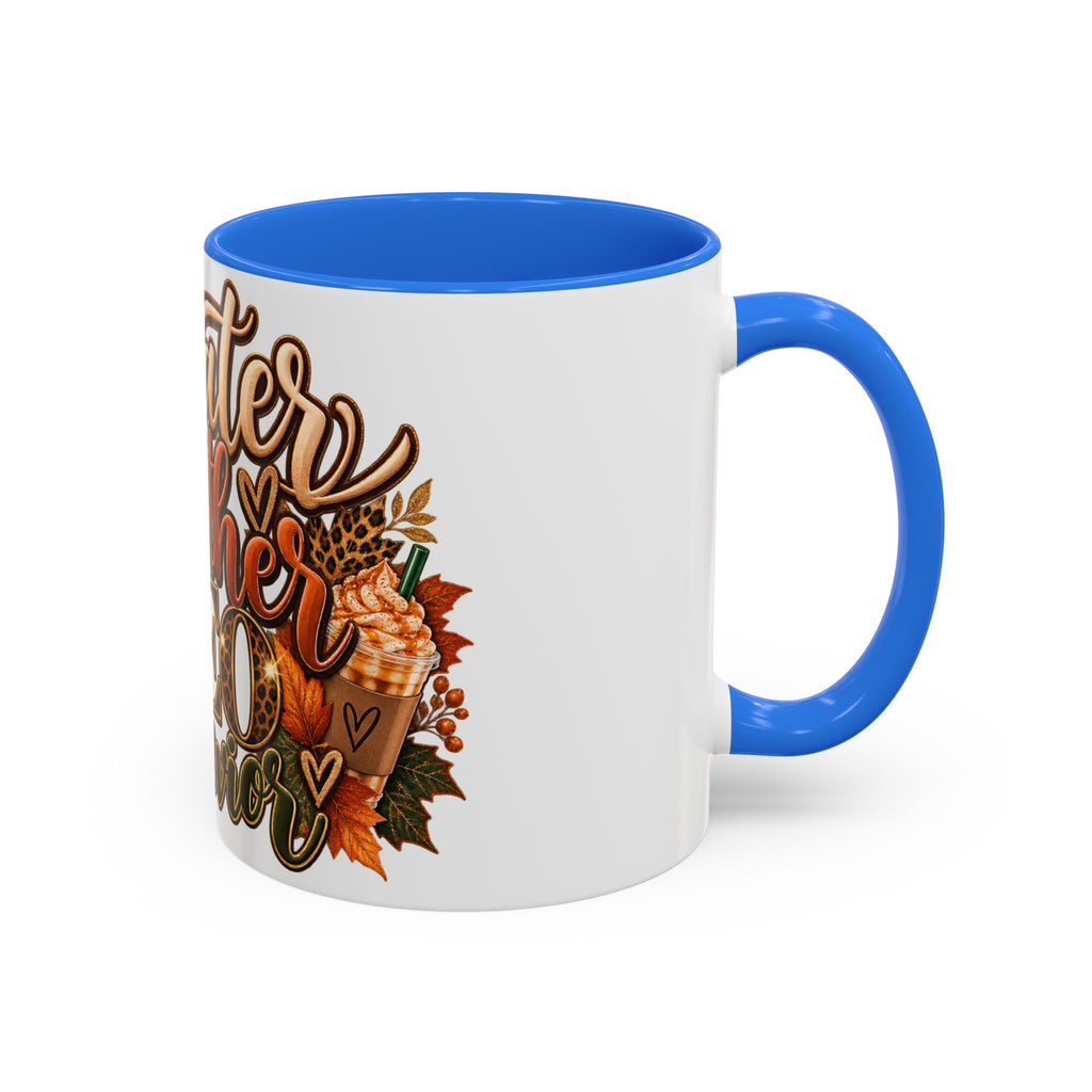 Sweater Weather & CEO Behavior Mug – Fall Pumpkin Latte Seasonal Coffee Cup (11oz/15oz)