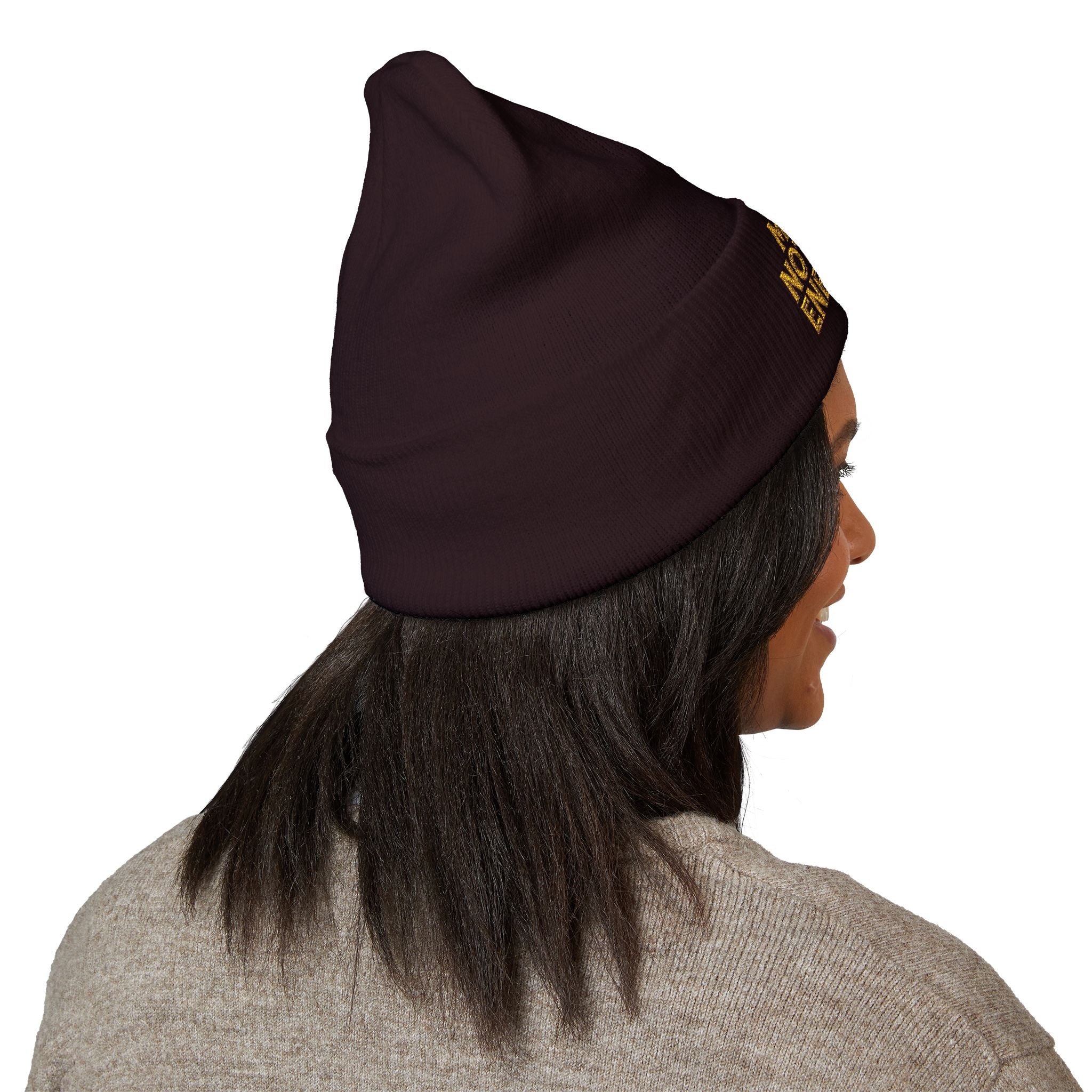 Main Notary Energy Embroidered Cuffed Beanie | Notary Public Gift
