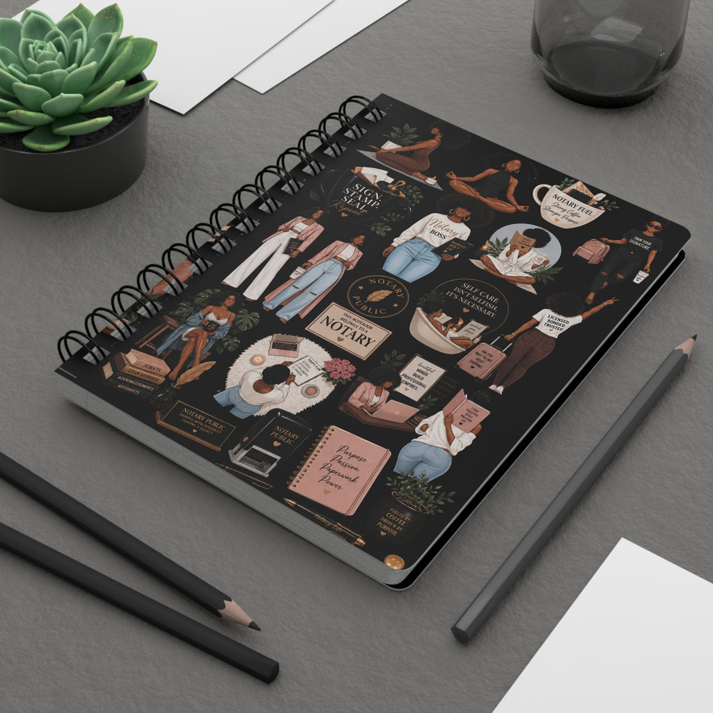 Notary Boss Lifestyle Spiral Journal | 150-Page Lined Notebook for Notaries, Loan Signing Agents & Mobile Professionals