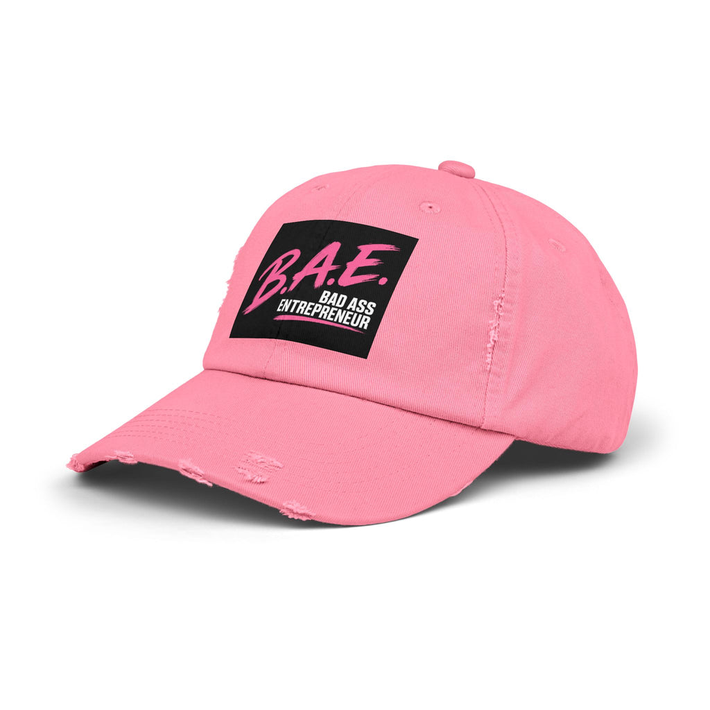 B.A.E. Bad Ass Entrepreneur Distressed Cap | Vintage Business Owner Hat