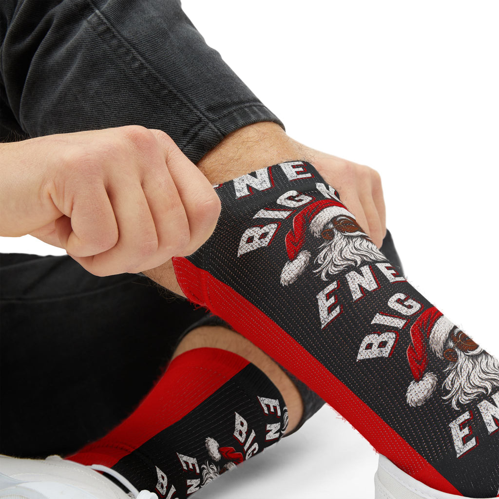 Big Nick Energy Christmas Socks | Funny Santa Holiday Crew Socks | Festive Stocking Stuffer