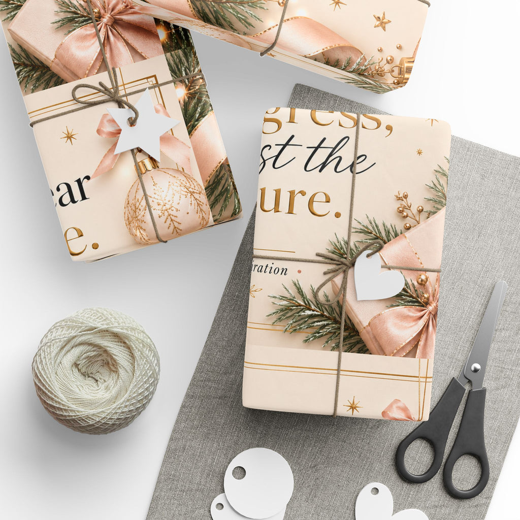 ✨ End the Year With Grace Wrapping Paper – Inspirational Holiday Gift Wrap 🎄