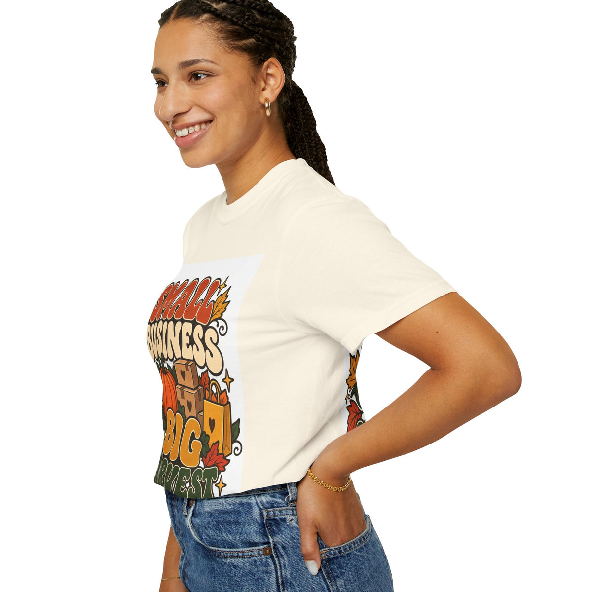 Small Business Big Harvest T-Shirt — Fall Entrepreneur Garment-Dyed Tee