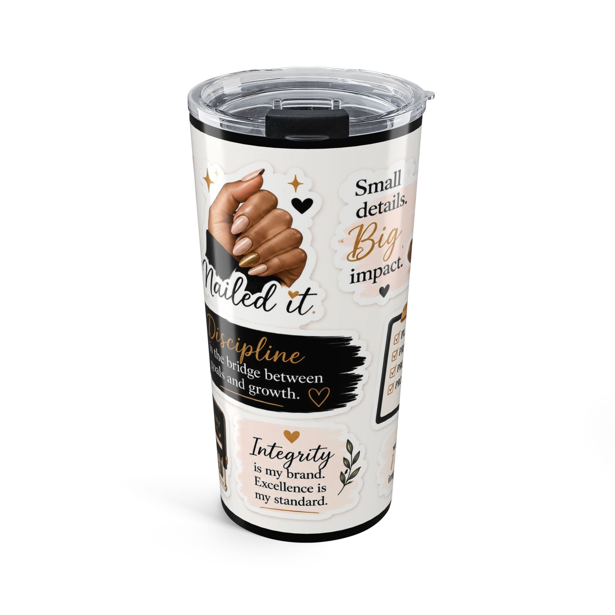 Notary Affirmation 20oz Tumbler — “Nailed It” Notary Lifestyle Travel Cup