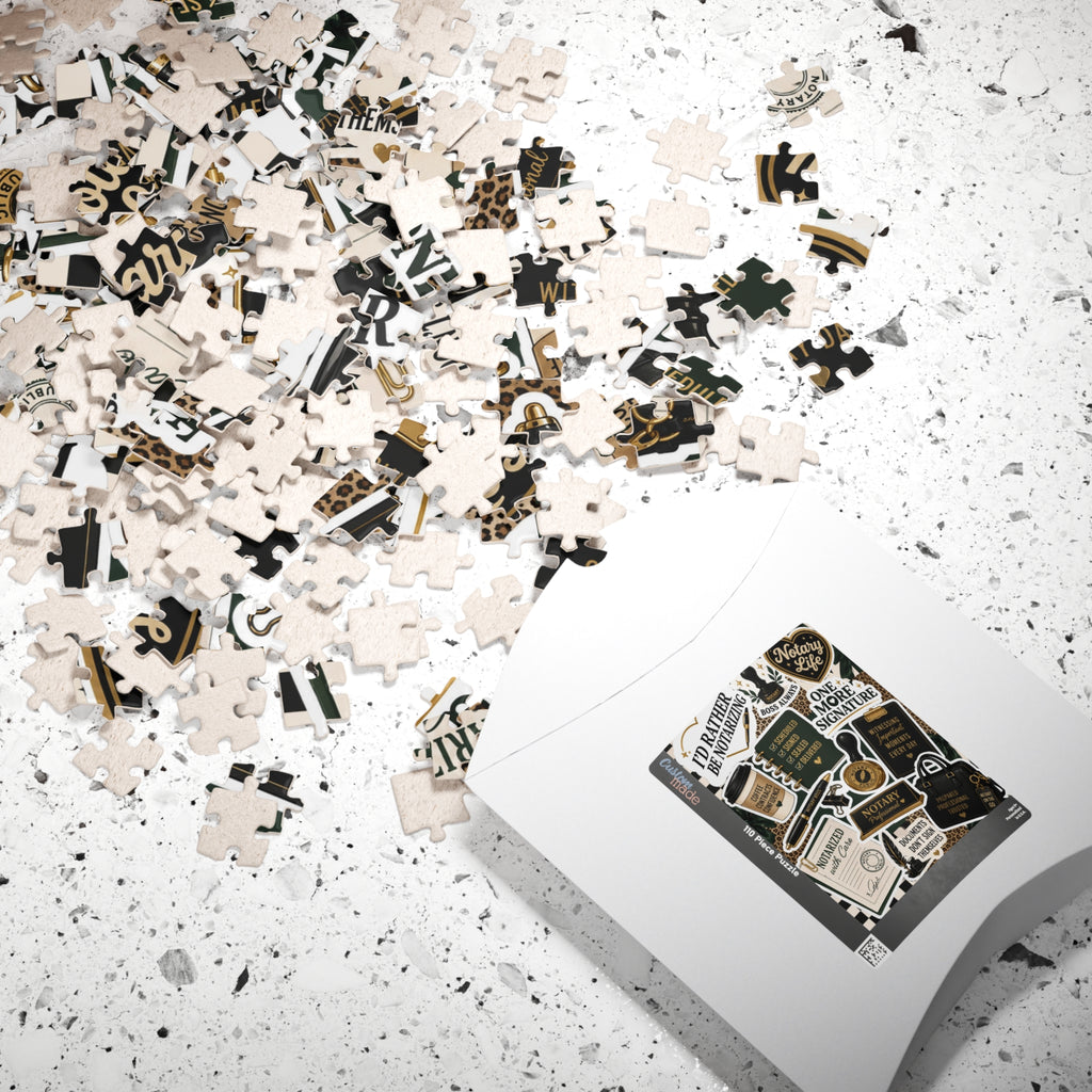 Notary Life Sticker Collage Jigsaw Puzzle | 110, 252, 520 & 1,014 Pieces