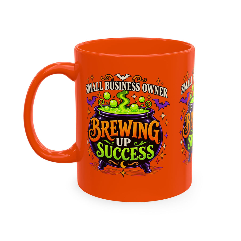 Brewing Up Success Mug | Small Business Owner Halloween Ceramic Coffee Cup
