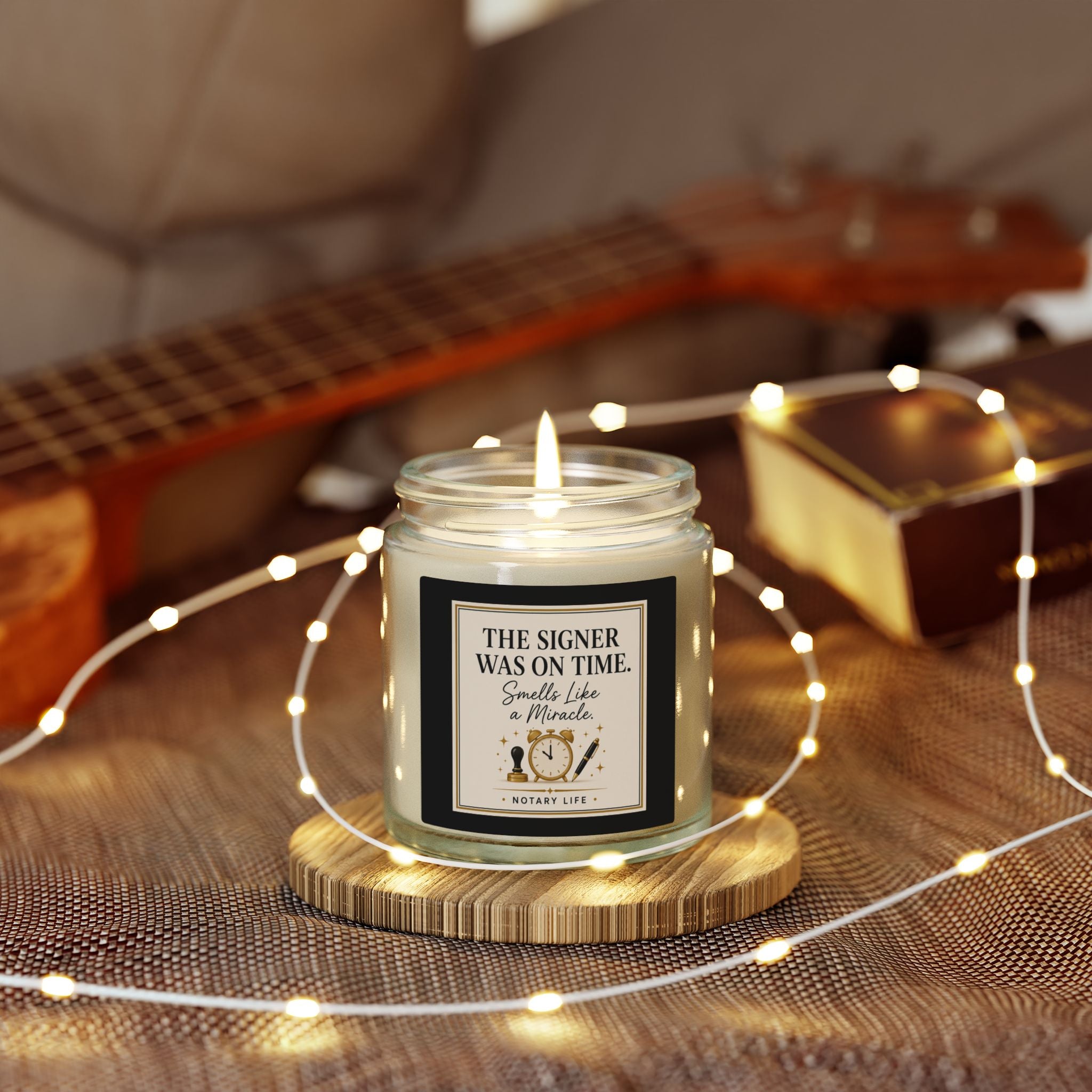 The Signer Was On Time. Smells Like a Miracle. | Notary Life Scented Candle (4oz & 9oz)
