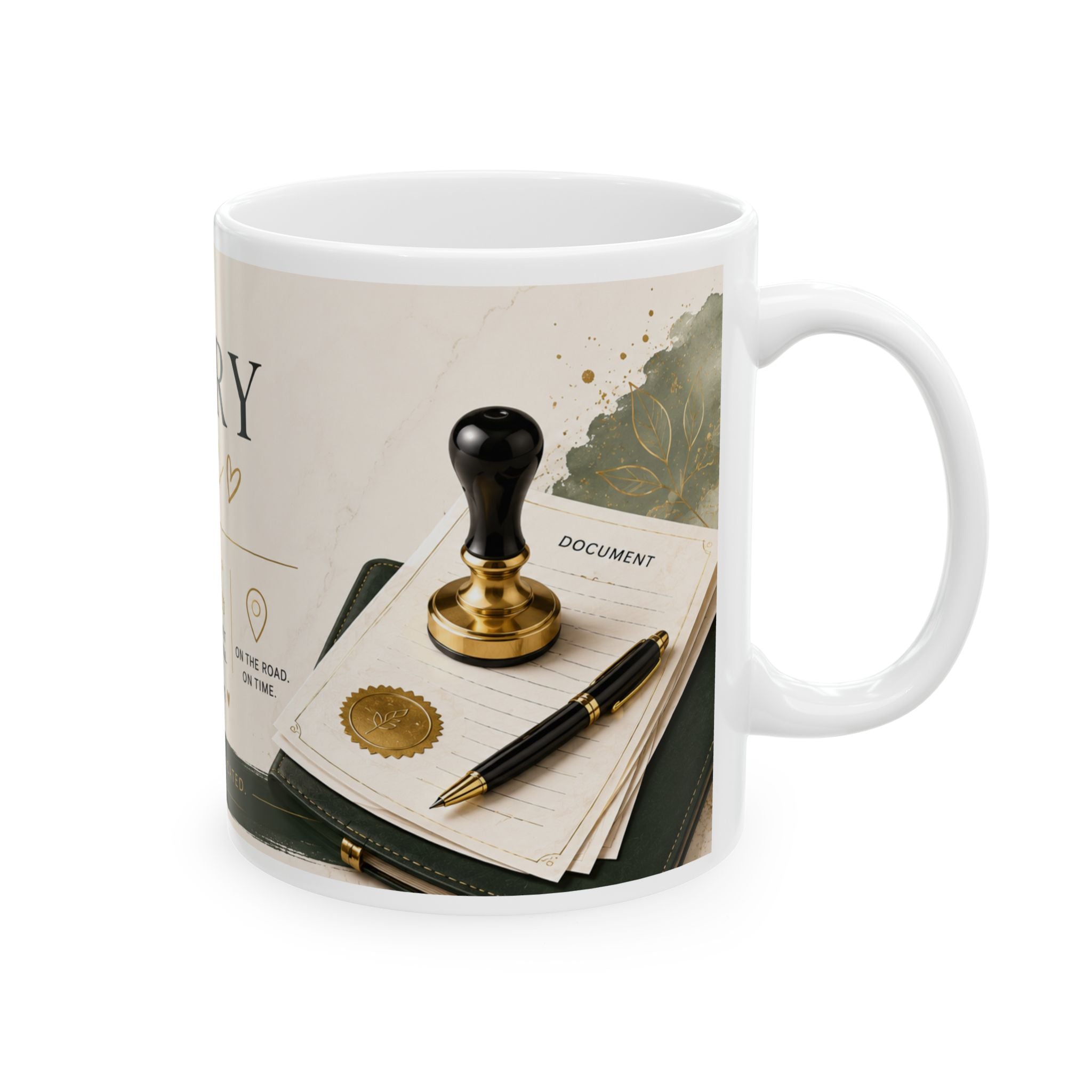 Notary Life Ceramic Mug | Professional Coffee Mug for Notaries & Loan Signing Agents