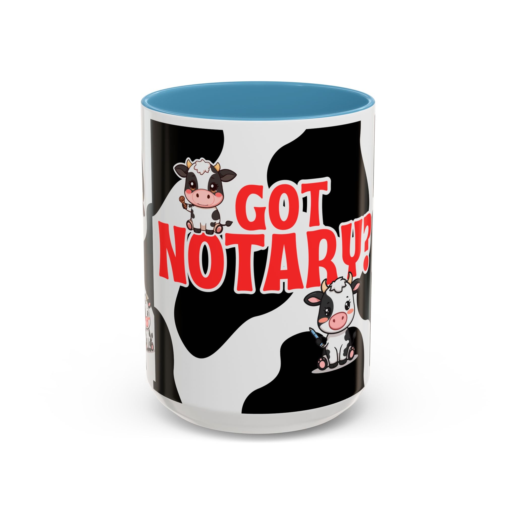 Got Notary? Cow Print Accent Coffee Mug | Funny Notary Public Gift | 11oz & 15oz