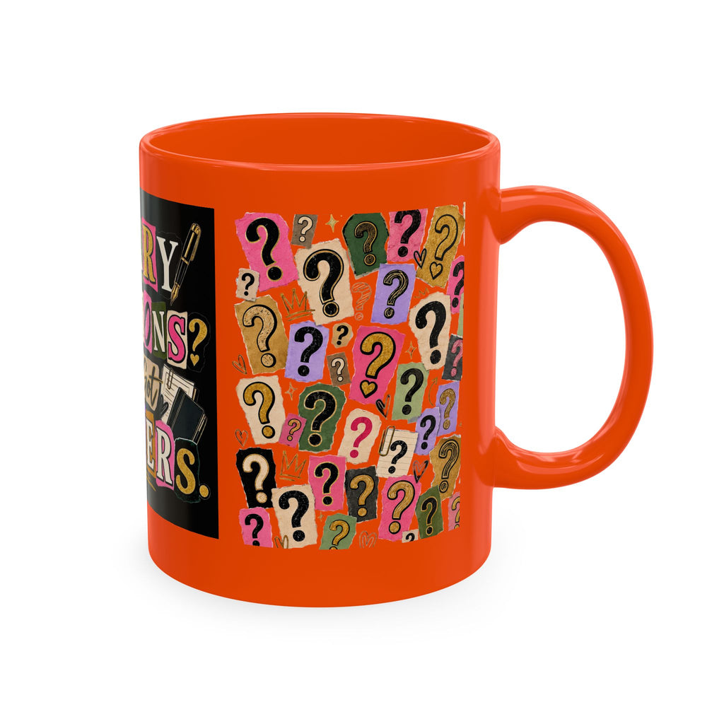 Notary Questions? I’ve Got Answers Ceramic Mug — Colorful Notary Public Coffee Cup