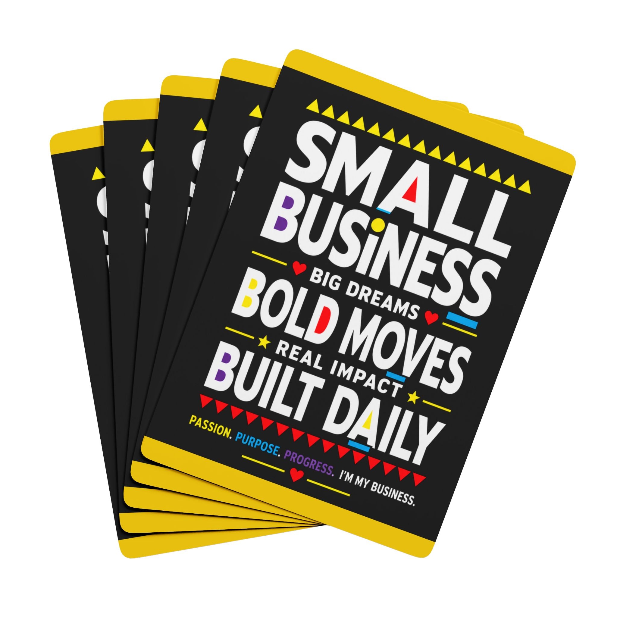 Small Business, Big Dreams Playing Cards | Motivational Entrepreneur Poker Deck