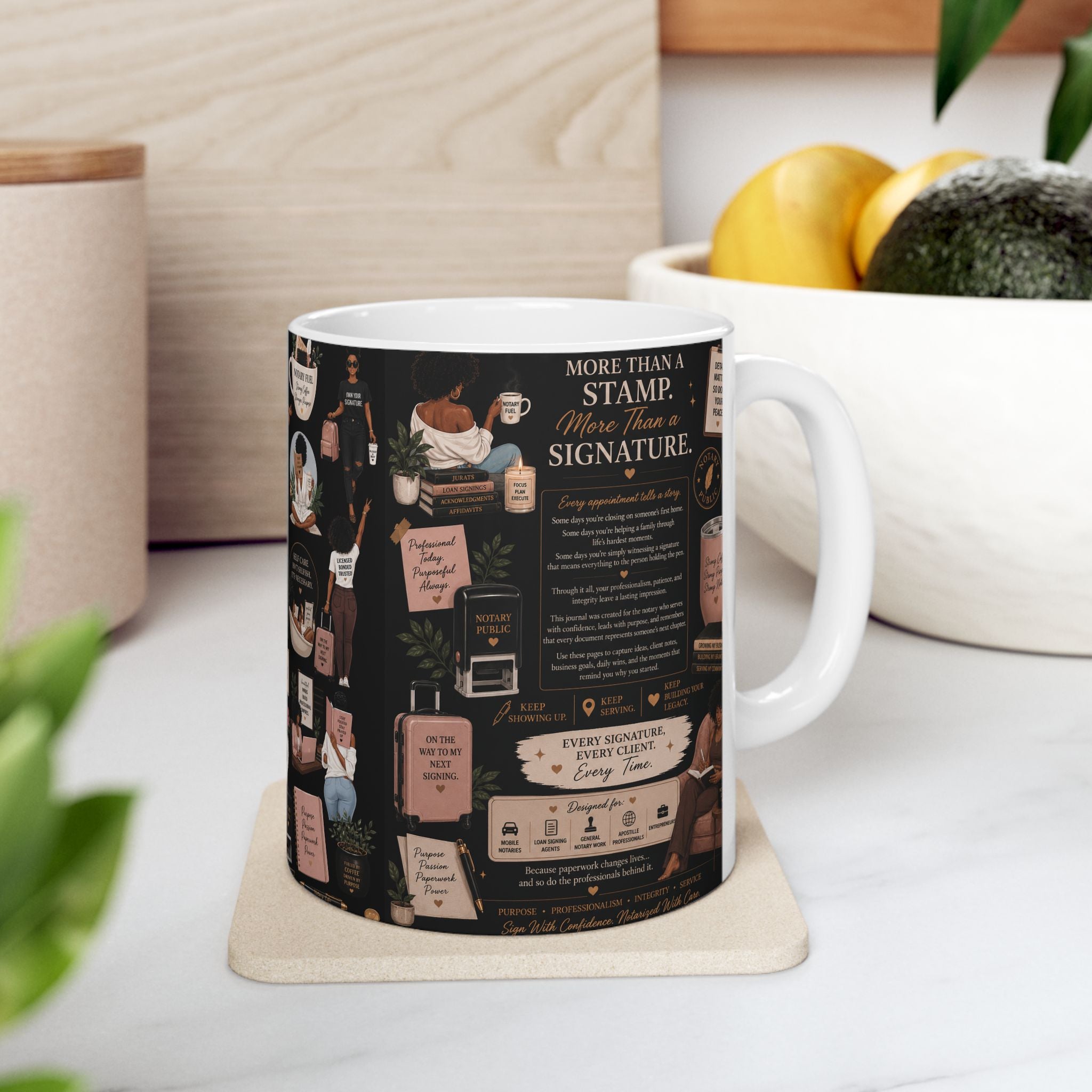 More Than a Stamp Mug | Inspirational Notary Coffee Mug | Mobile Notary Gift | Loan Signing Agent Mug | Ceramic 11oz & 15oz Cup