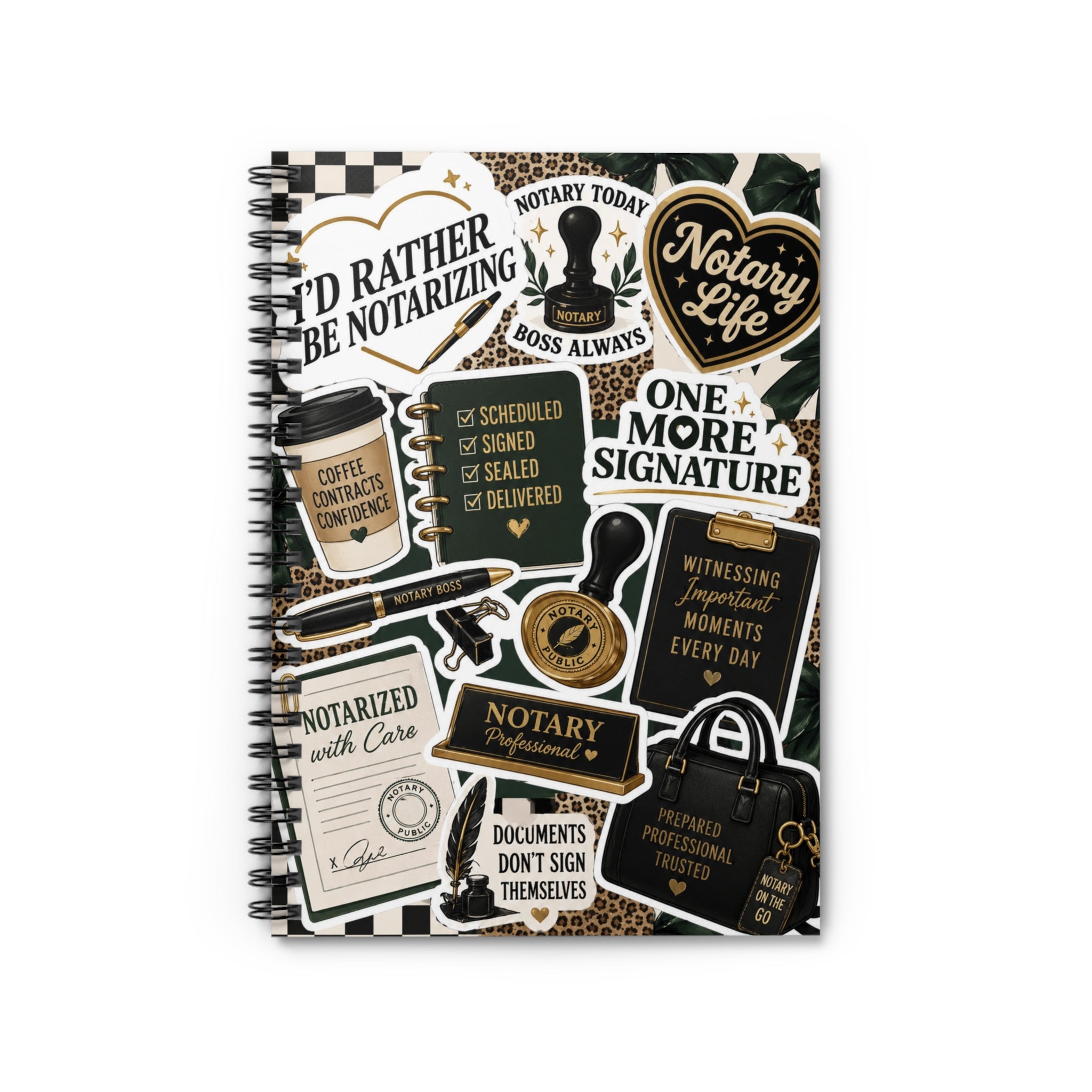 Notary Life Spiral Notebook | Ruled Journal for Mobile Notaries & Loan Signing Agents