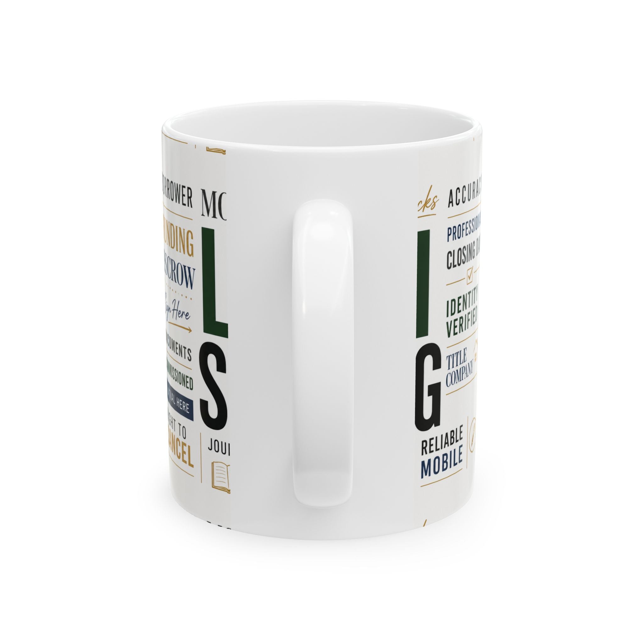 Loan Signing Agent Mug | Mobile Notary Coffee Mug | Escrow & Mortgage Closing Gift | Notary Public Ceramic Mug