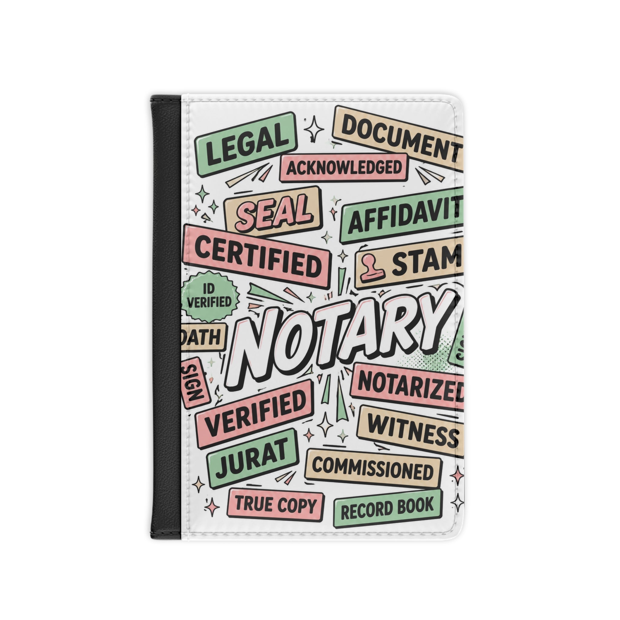 Notary Passport Cover | RFID Travel Wallet for Notaries, Loan Signing Agents & Legal Professionals