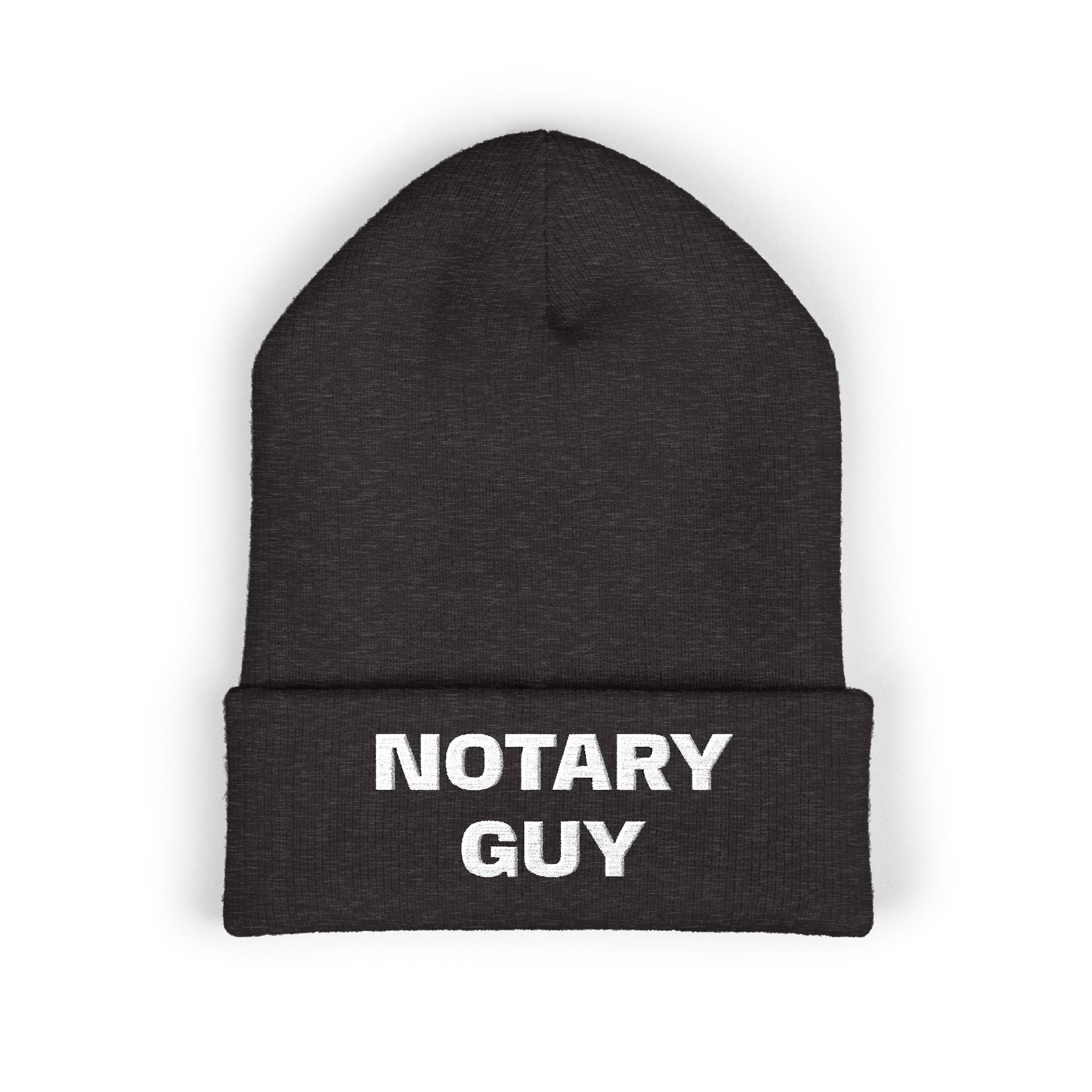 Notary Guy Embroidered Cuffed Beanie | Men's Notary Public Winter Hat
