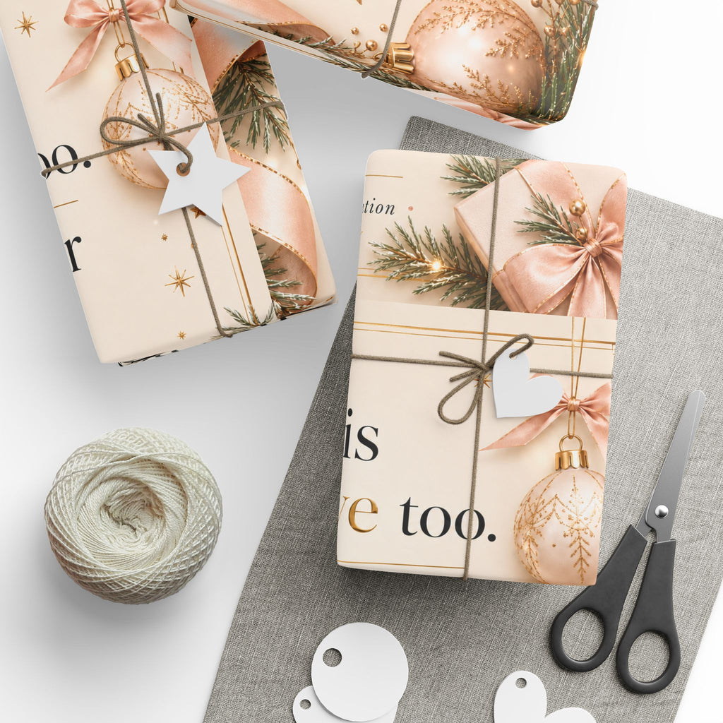 ✨ Rest Is Productive Too Wrapping Paper – Inspirational Holiday Gift Wrap 🎄
