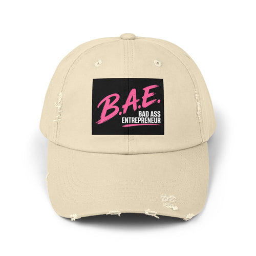 B.A.E. Bad Ass Entrepreneur Distressed Cap | Vintage Business Owner Hat