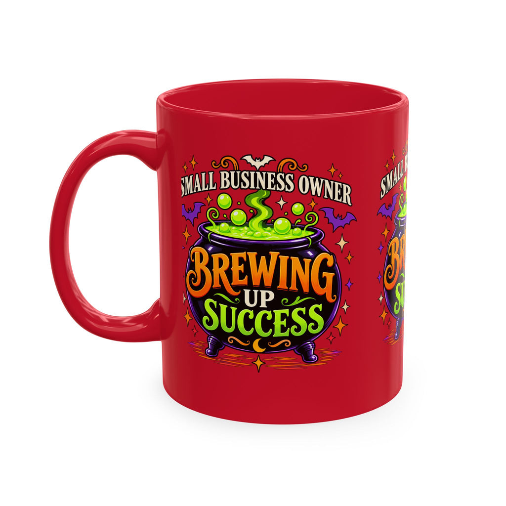 Brewing Up Success Mug | Small Business Owner Halloween Ceramic Coffee Cup