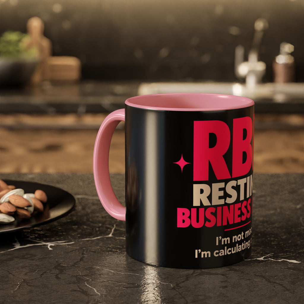 RBF Mug — "Resting Business Face: I'm not mad. I'm calculating profit."