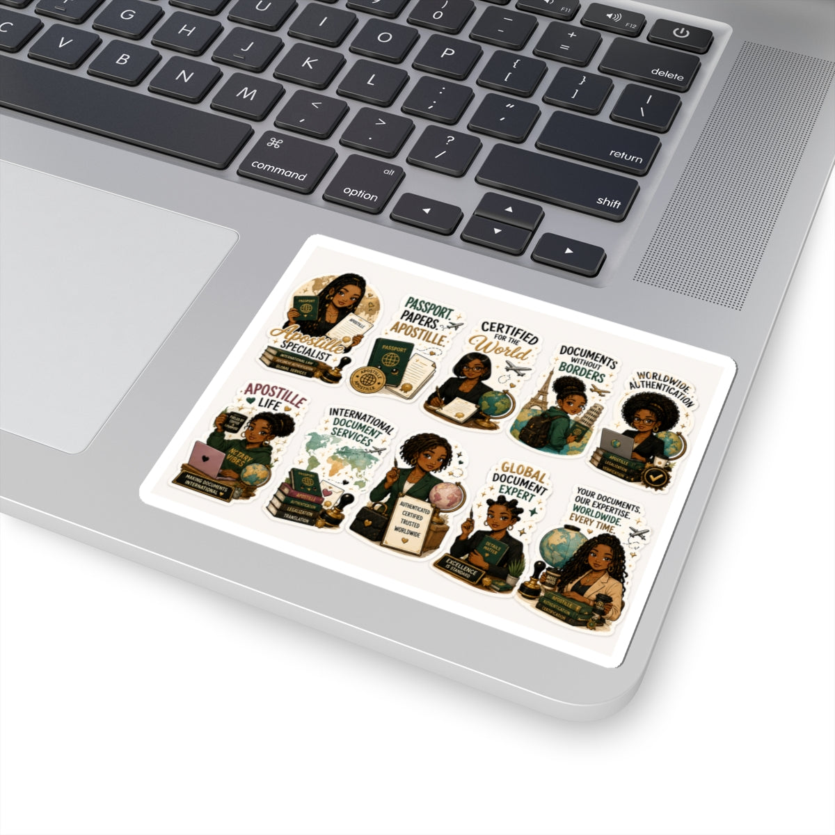 Apostille Specialist Vinyl Sticker | Apostille Services Sticker | International Documents Decal | Notary Public Laptop Sticker | Passport Sticker