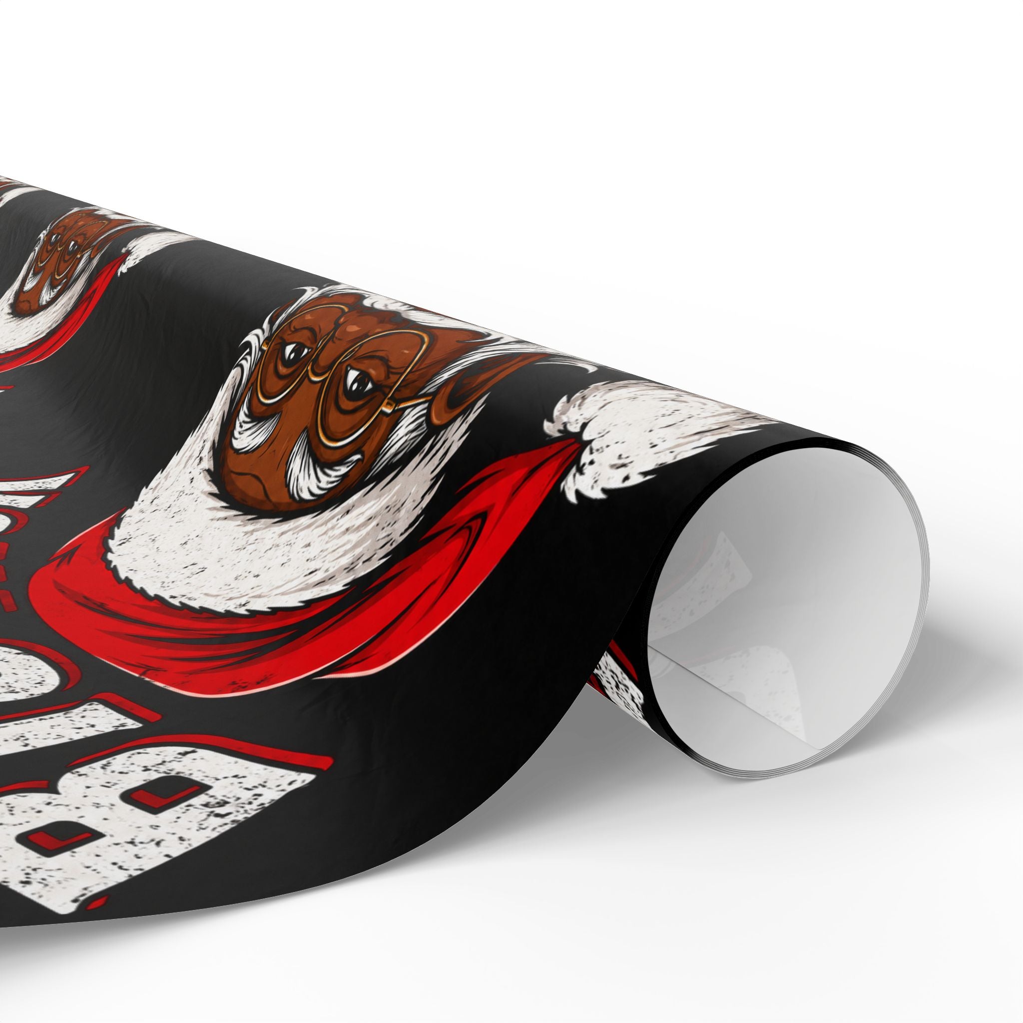 Big Nick Energy Black Santa Wrapping Paper
