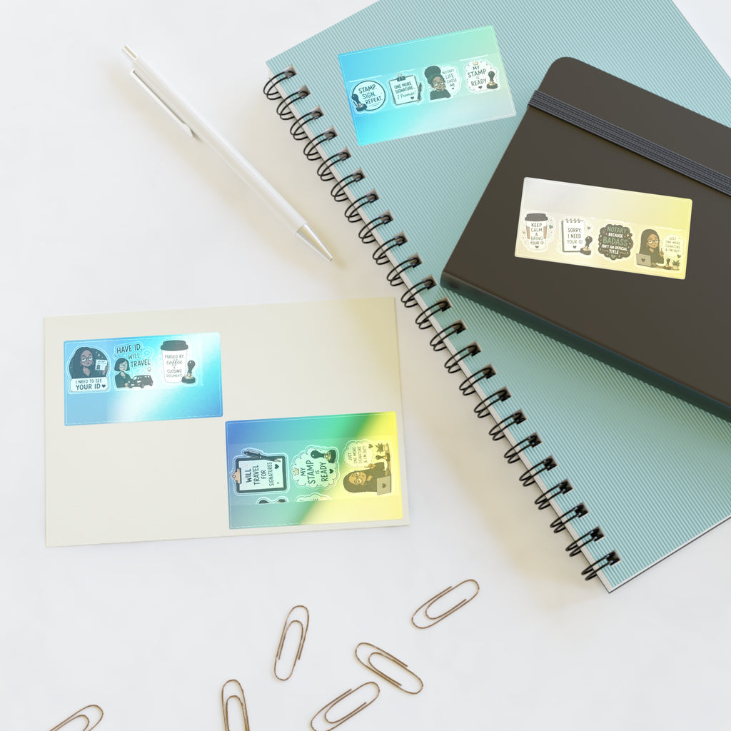 I Need to See Your ID Vinyl Sticker | Funny Notary Sticker | Notary Public Laptop Sticker | Business Owner Gift:  Sticker Sheets ✍🏽🤎