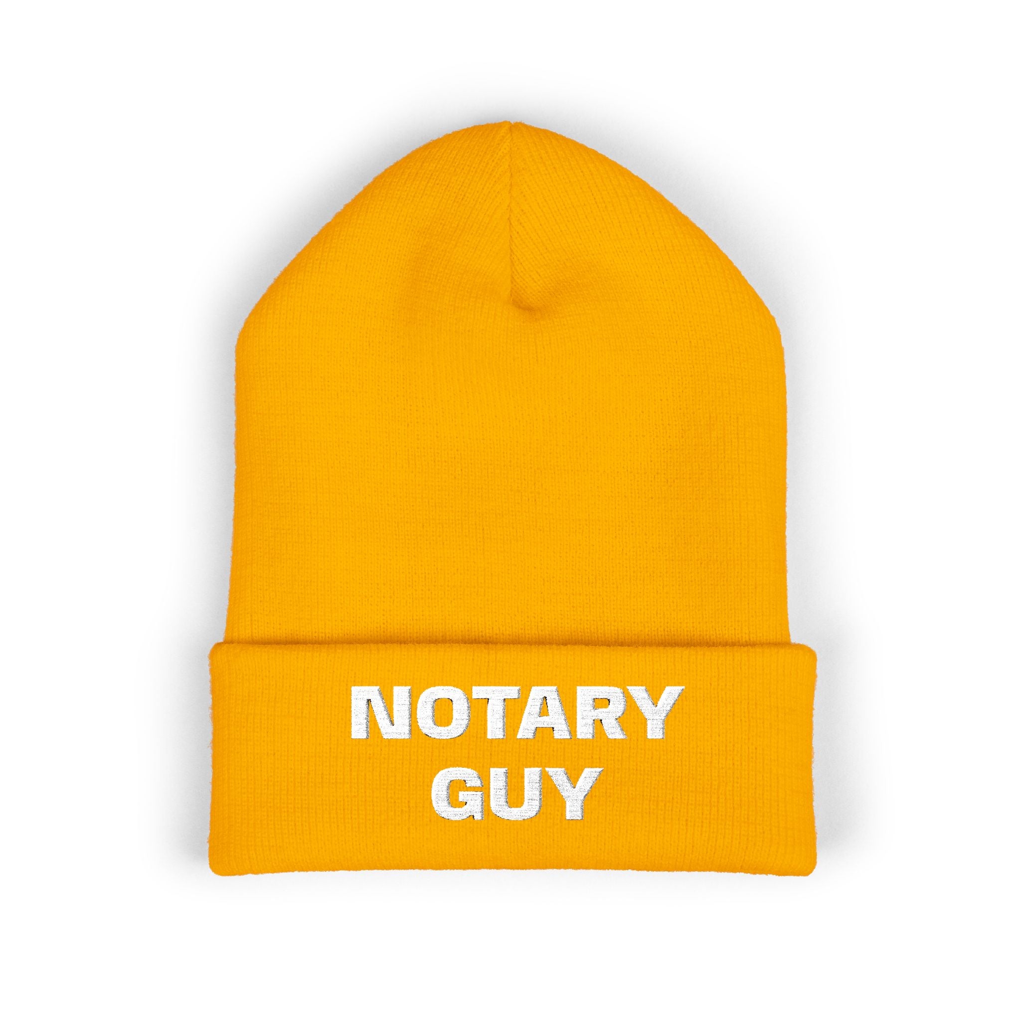 Notary Guy Embroidered Cuffed Beanie | Men's Notary Public Winter Hat