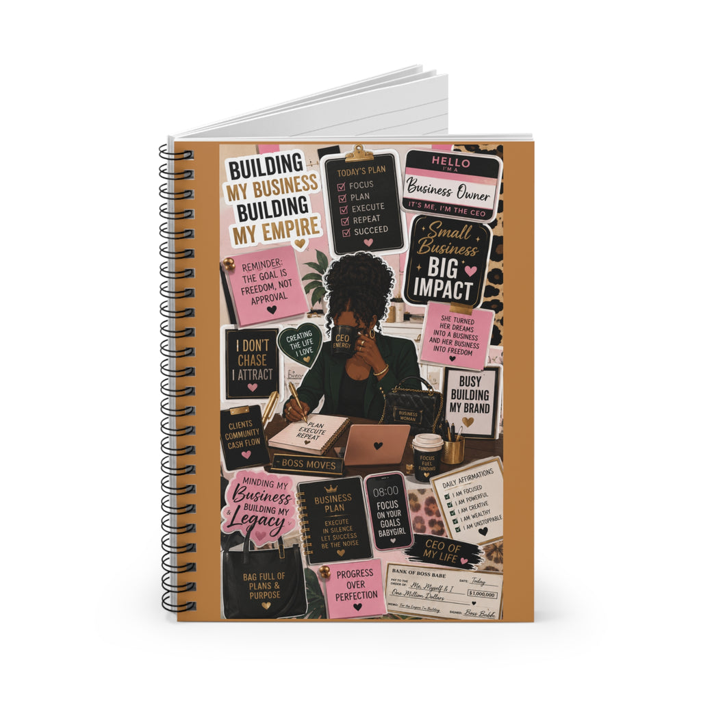 Business Planner Notebook | Entrepreneur Journal | Motivational Spiral Notebook