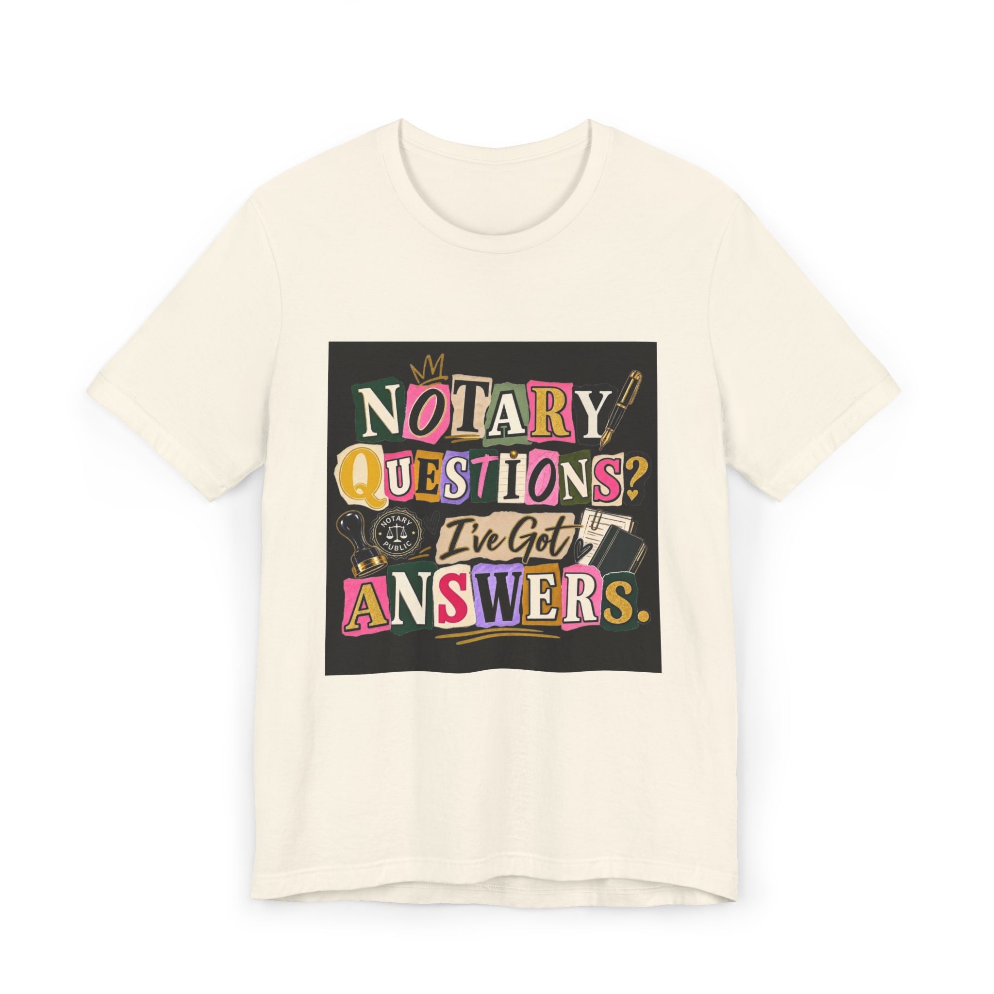 Peace, Love & Notarizations T-Shirt | Retro Notary Public Tee | Gift for Mobile Notaries & Loan Signing Agents