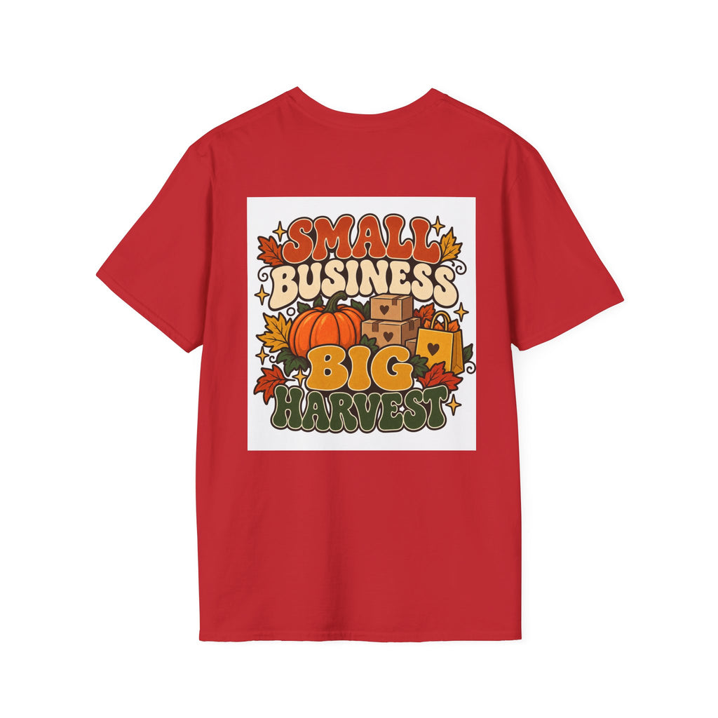 Small Business Big Harvest Graphic T-Shirt — Retro Fall Entrepreneur Tee