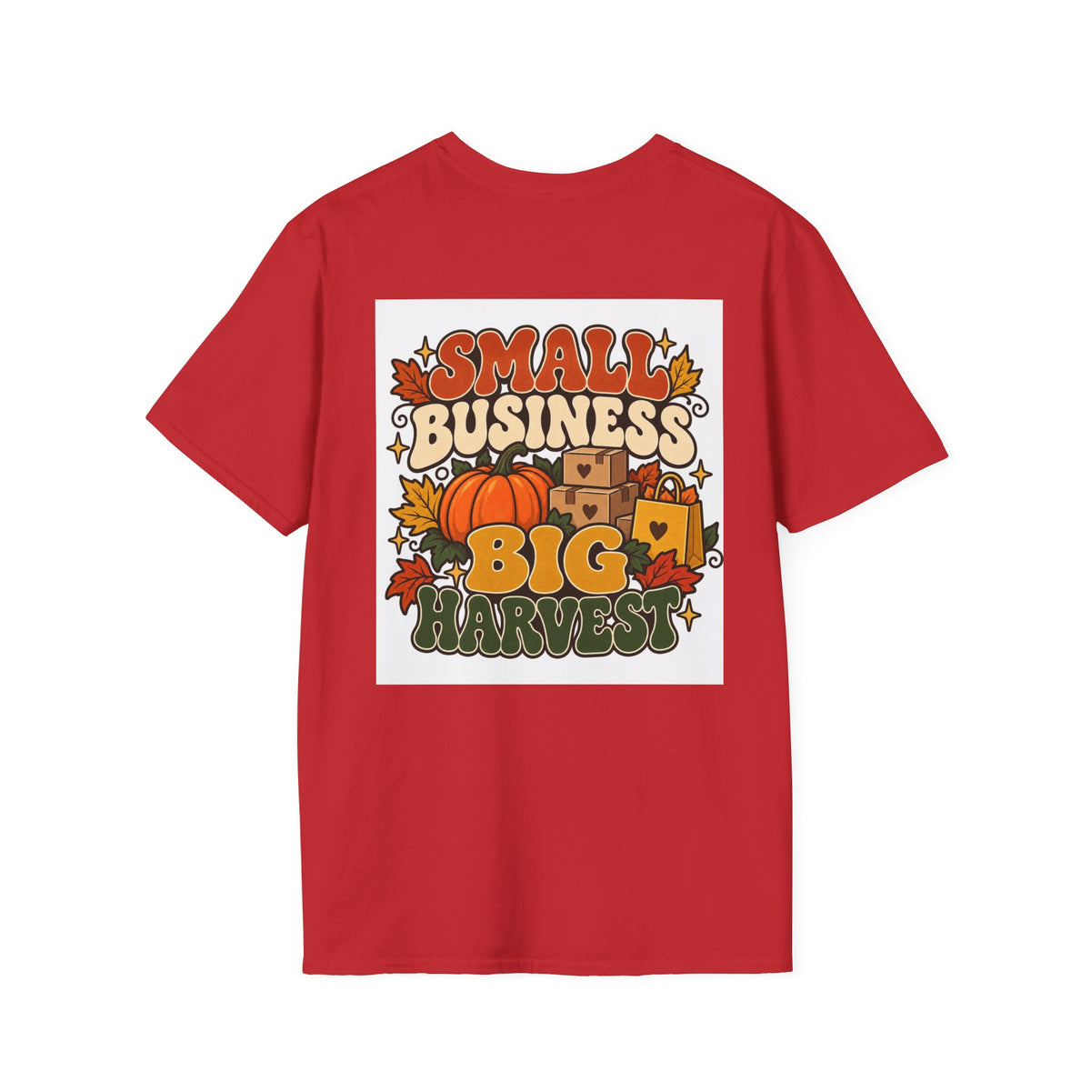 Small Business Big Harvest Graphic T-Shirt — Retro Fall Entrepreneur Tee
