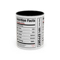 Entrepreneur Nutrition Facts Accent Coffee Mug | CEO Motivation Coffee Cup (11oz, 15oz)