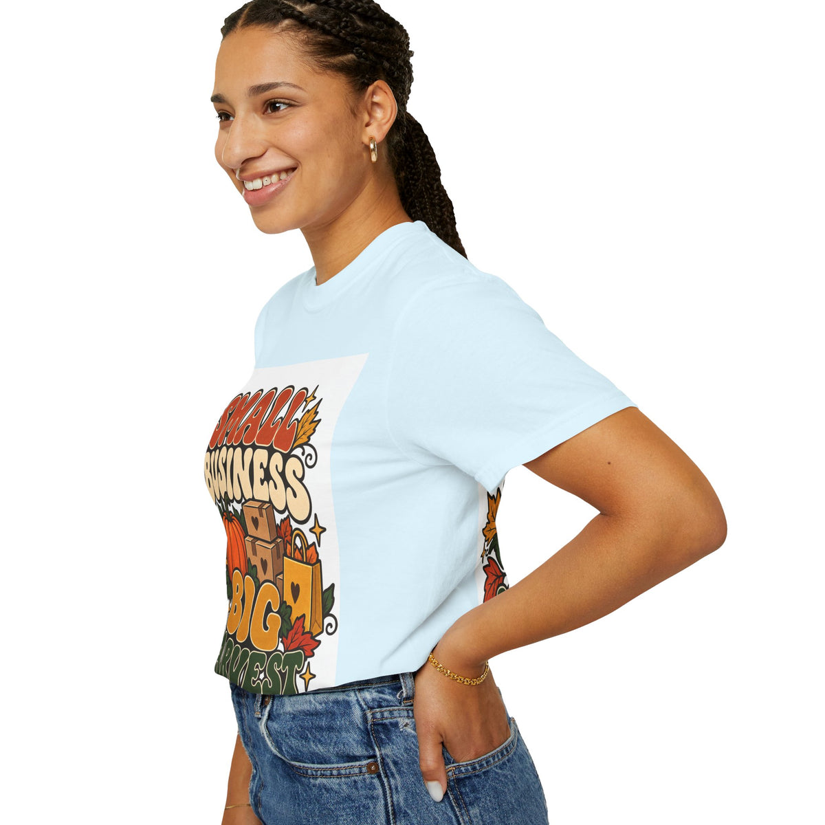 Small Business Big Harvest T-Shirt — Fall Entrepreneur Garment-Dyed Tee