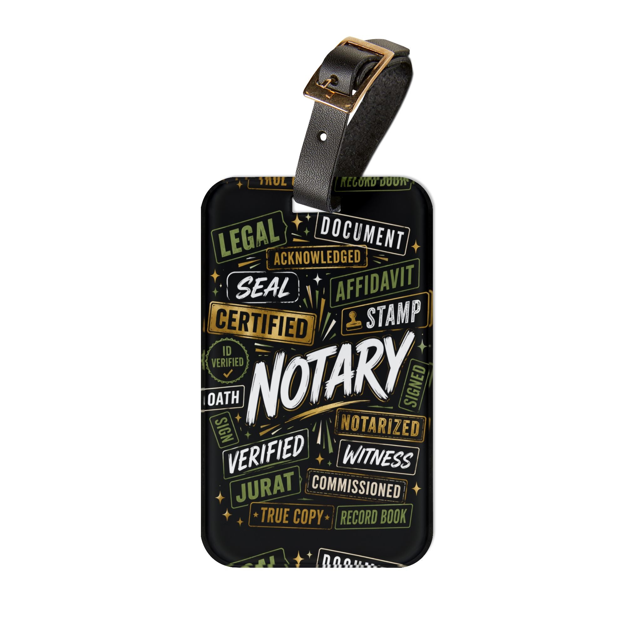 Notary Luggage Tag | Travel Bag Tag for Notaries, Loan Signing Agents & Legal Professionals