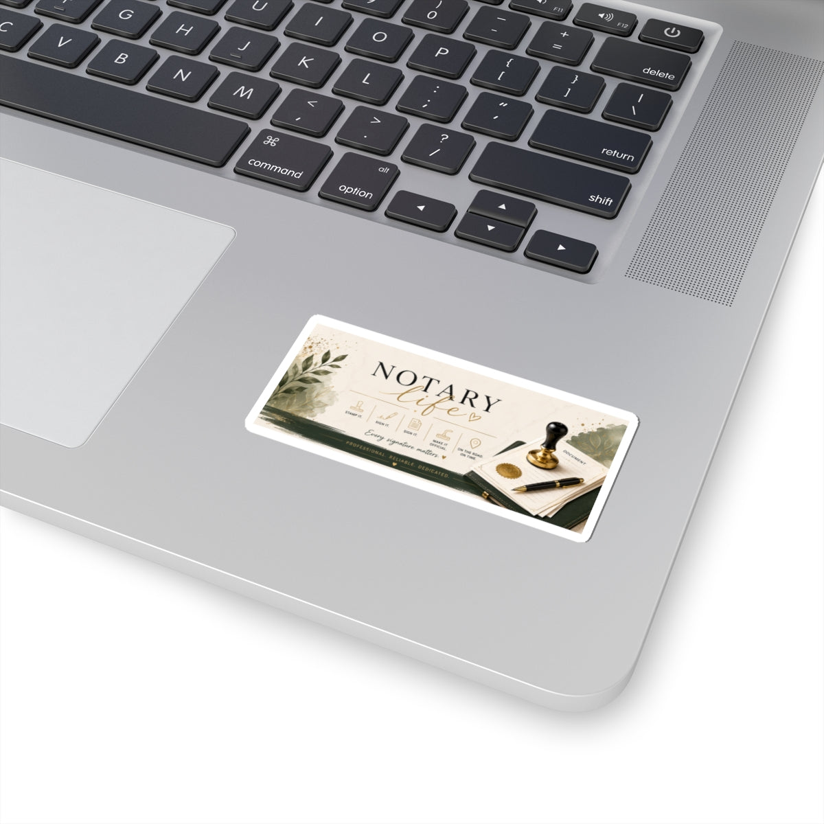 Notary Life Kiss-Cut Sticker — Professional Notary Seal Design