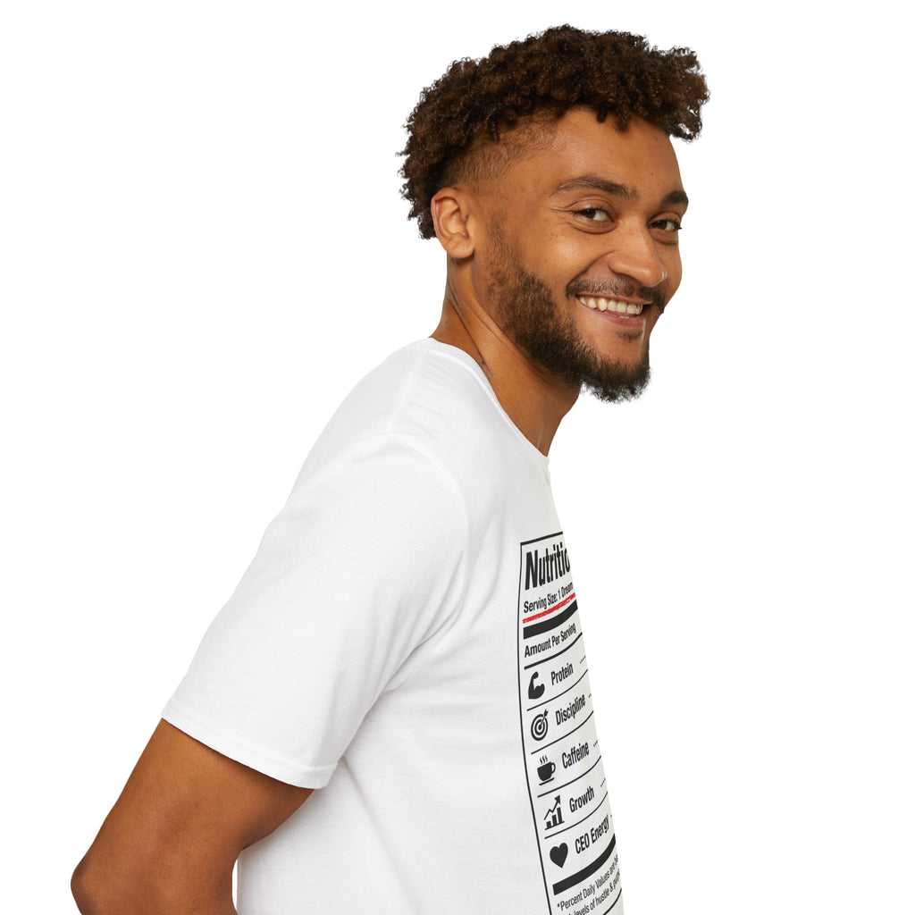 Nutrition Facts T-Shirt | Serving Size: 1 Dream | Entrepreneur Motivation Tee