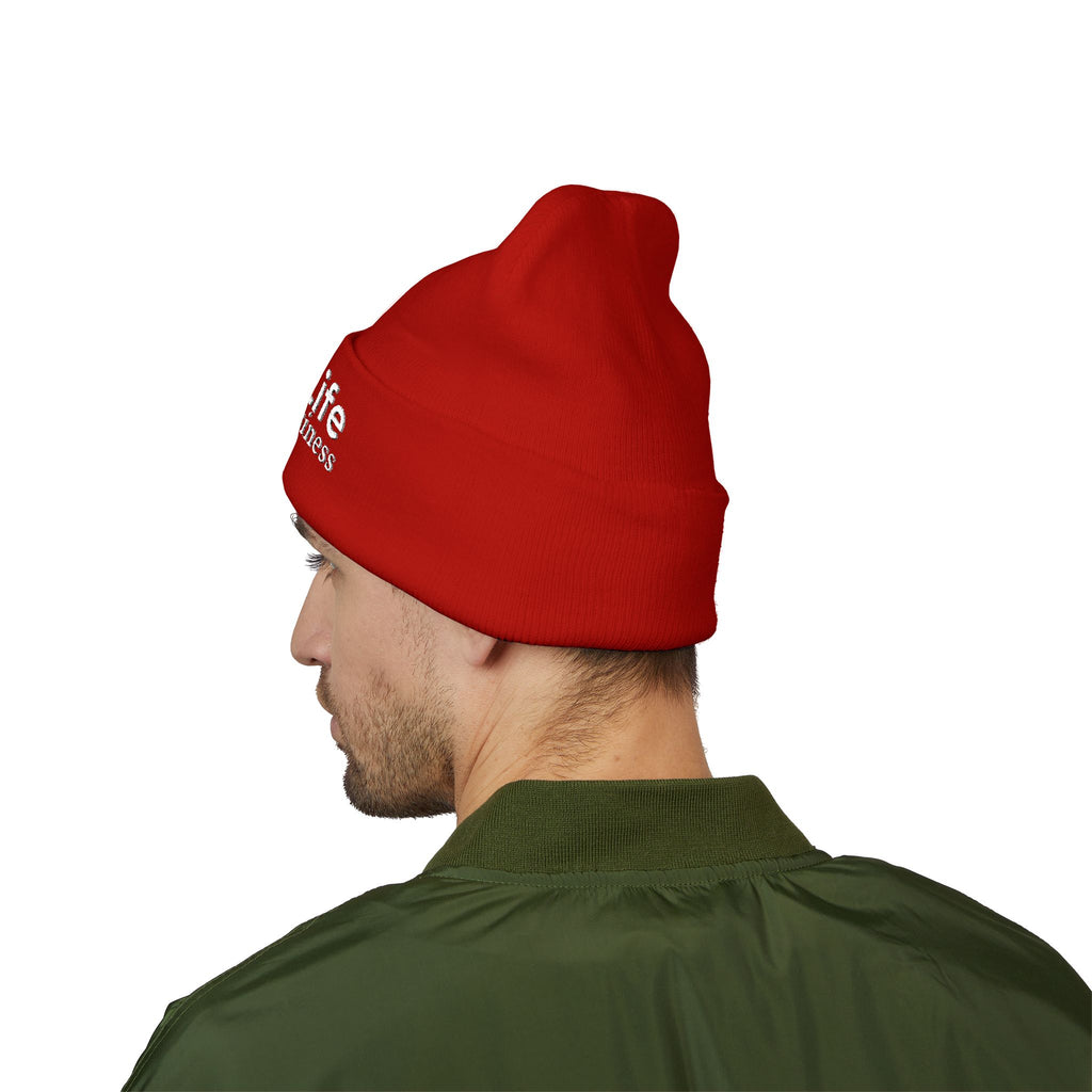 Soft Life. Serious Business. Embroidered Cuffed Beanie | Cozy Entrepreneur Winter Hat