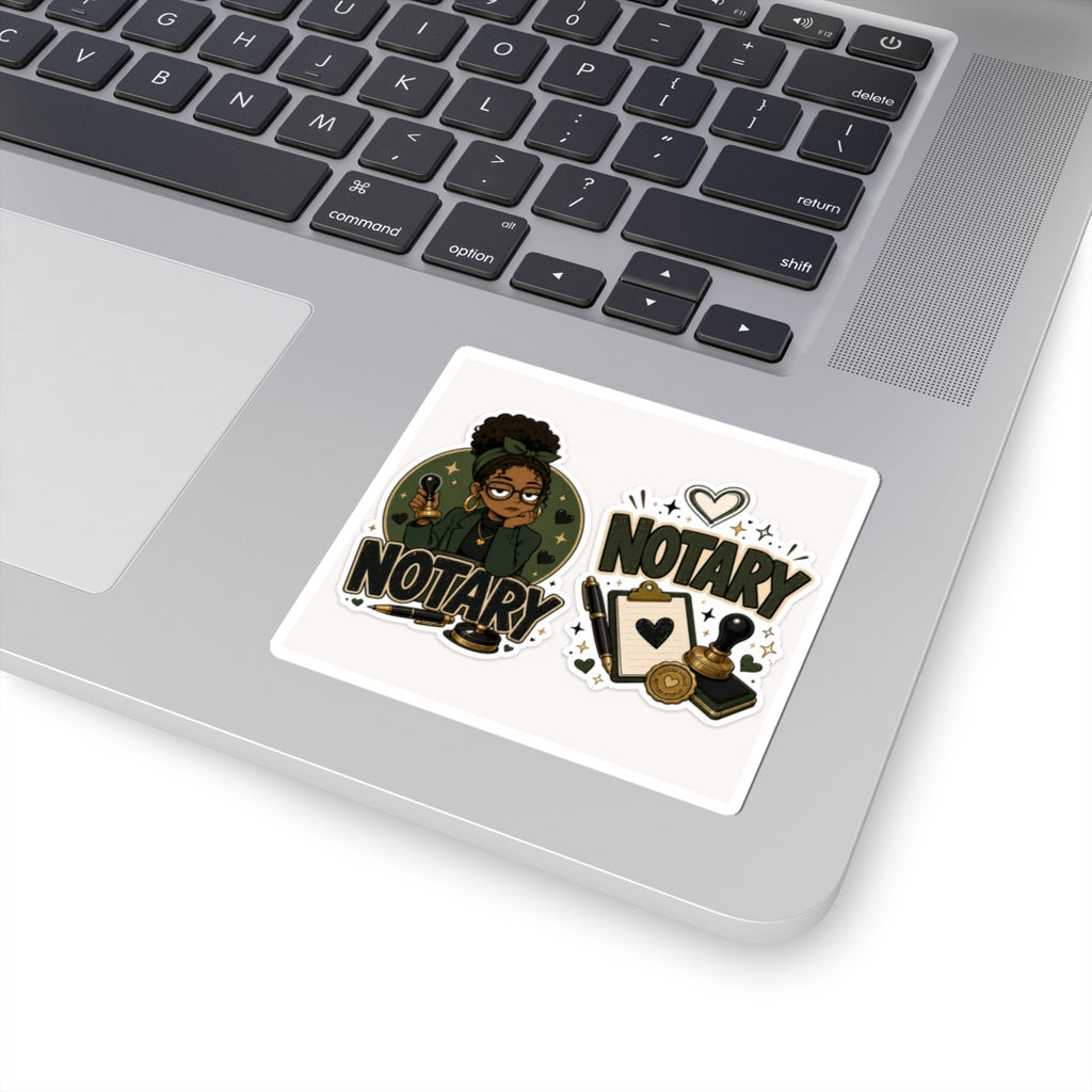 Notary Vinyl Sticker | Cute Notary Public Sticker | Mobile Notary Laptop Decal | Loan Signing Agent Gift | Business Owner Sticker