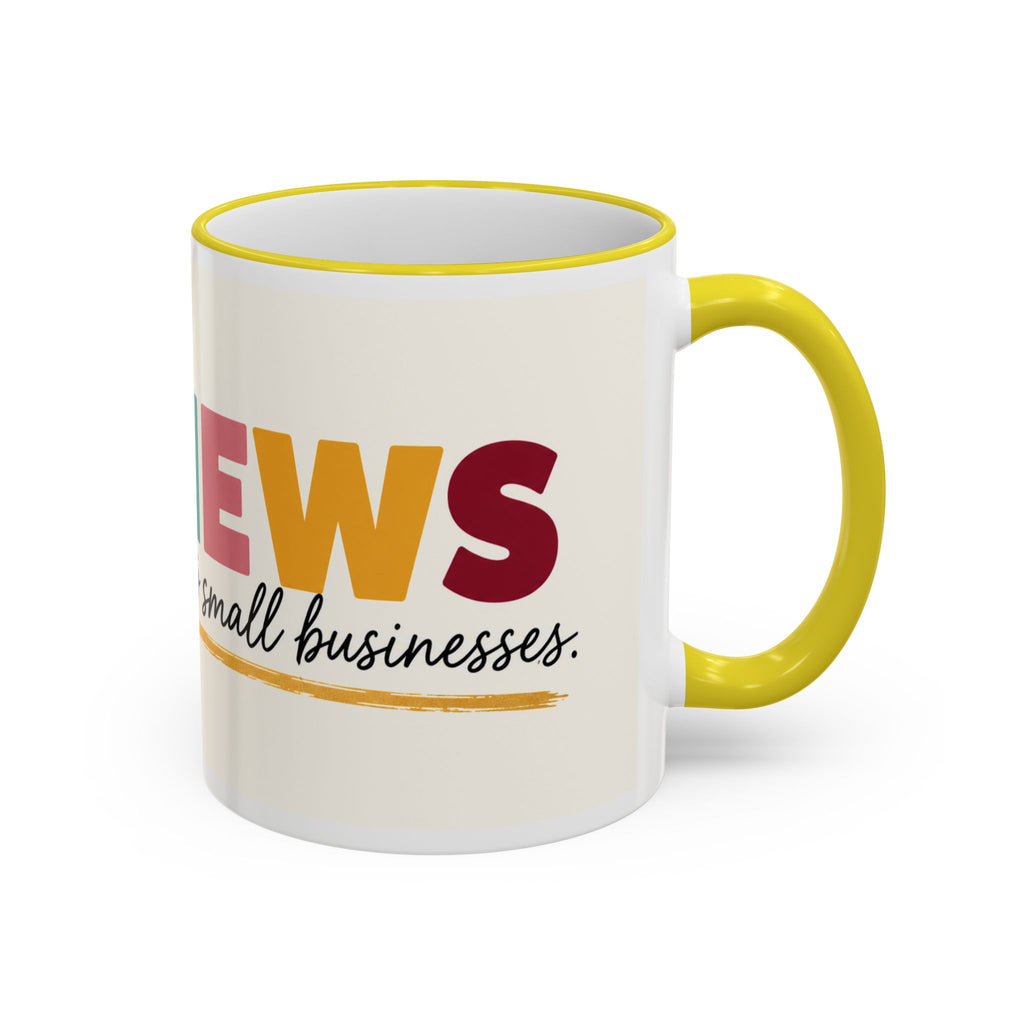 Reviews Are Love Letters to Small Businesses Mug — Entrepreneur Gift, Small Business Owner Coffee Cup