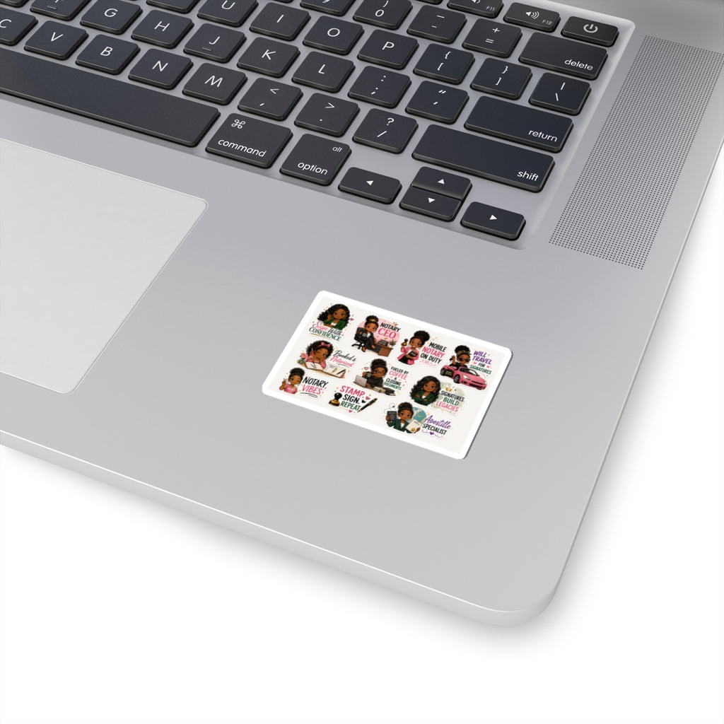 💼 Signature Success Collection | Kawaii Notary Vinyl Stickers