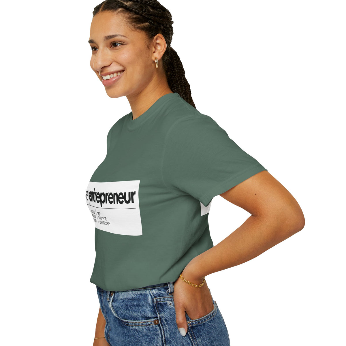 The Entrepreneur Garment-Dyed T-Shirt — Focused, Fearless, Funded Business Owner Tee