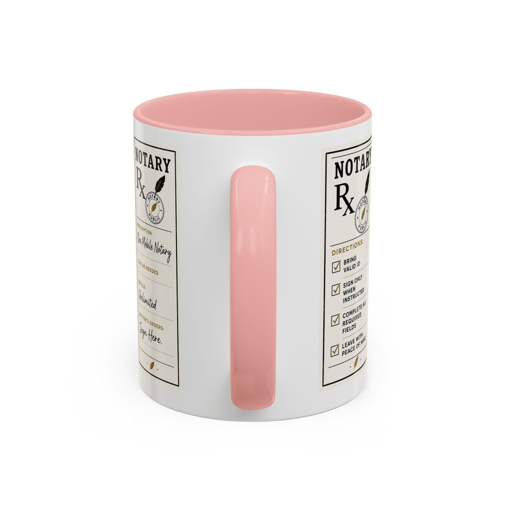 Notary Prescription | Accent Coffee Mug (11oz & 15oz)